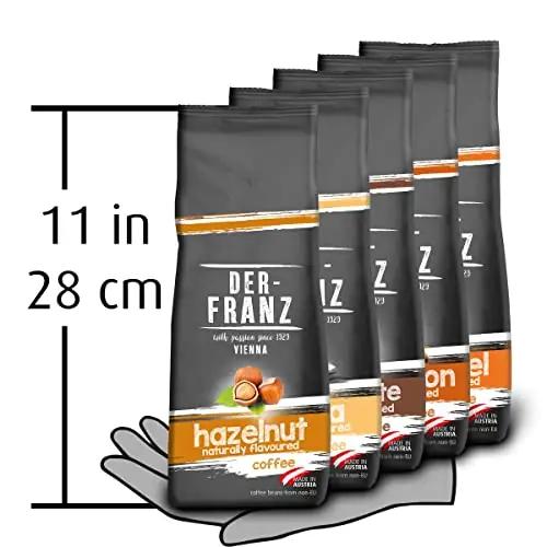 Der-Franz maitsev aromaatne kohvipakk — 5 x 500 g tervete ubadega – pilt 10