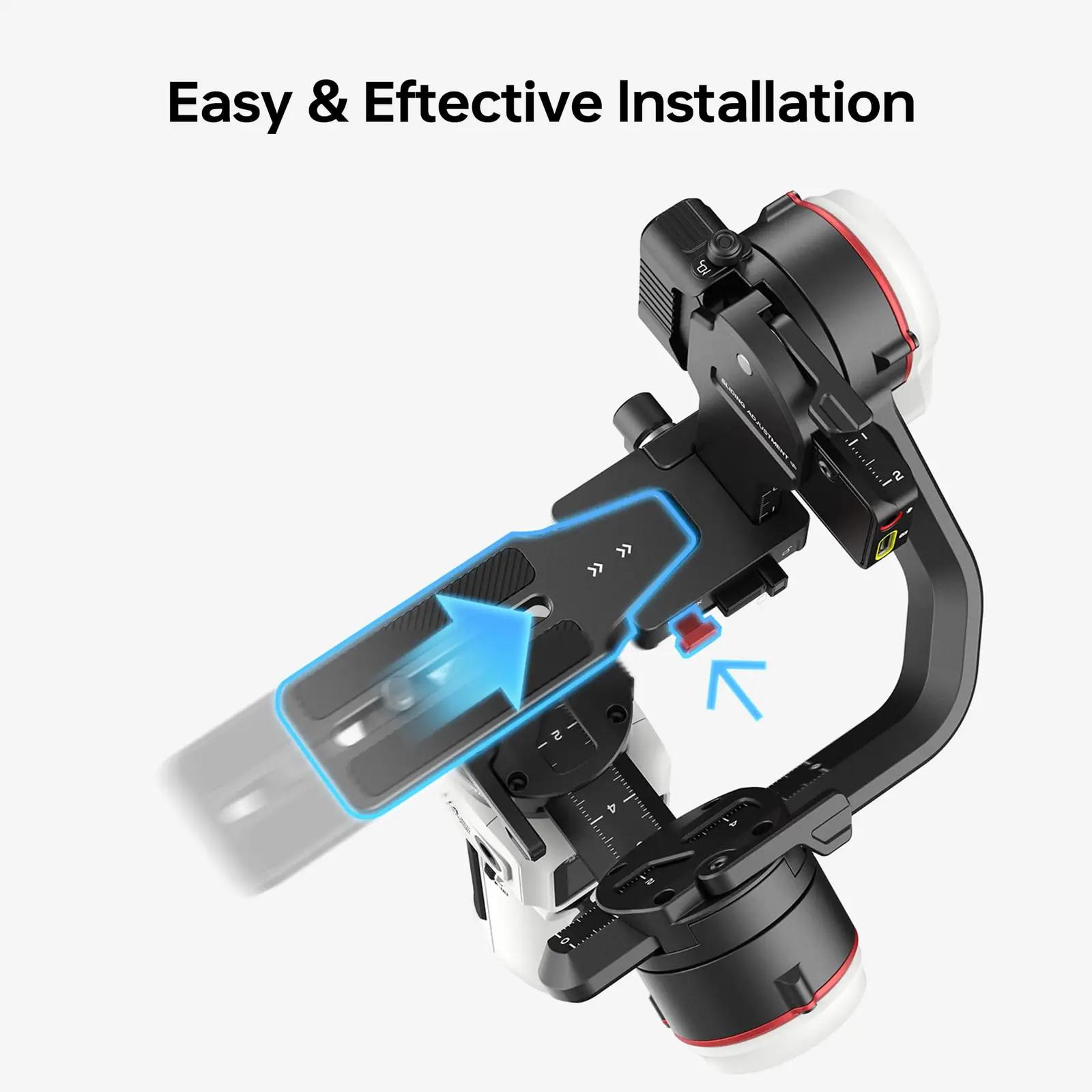 ZHIYUN kerge gimbal videovõtete jaoks — kvaliteetne stabilisaator – kasutusnäide