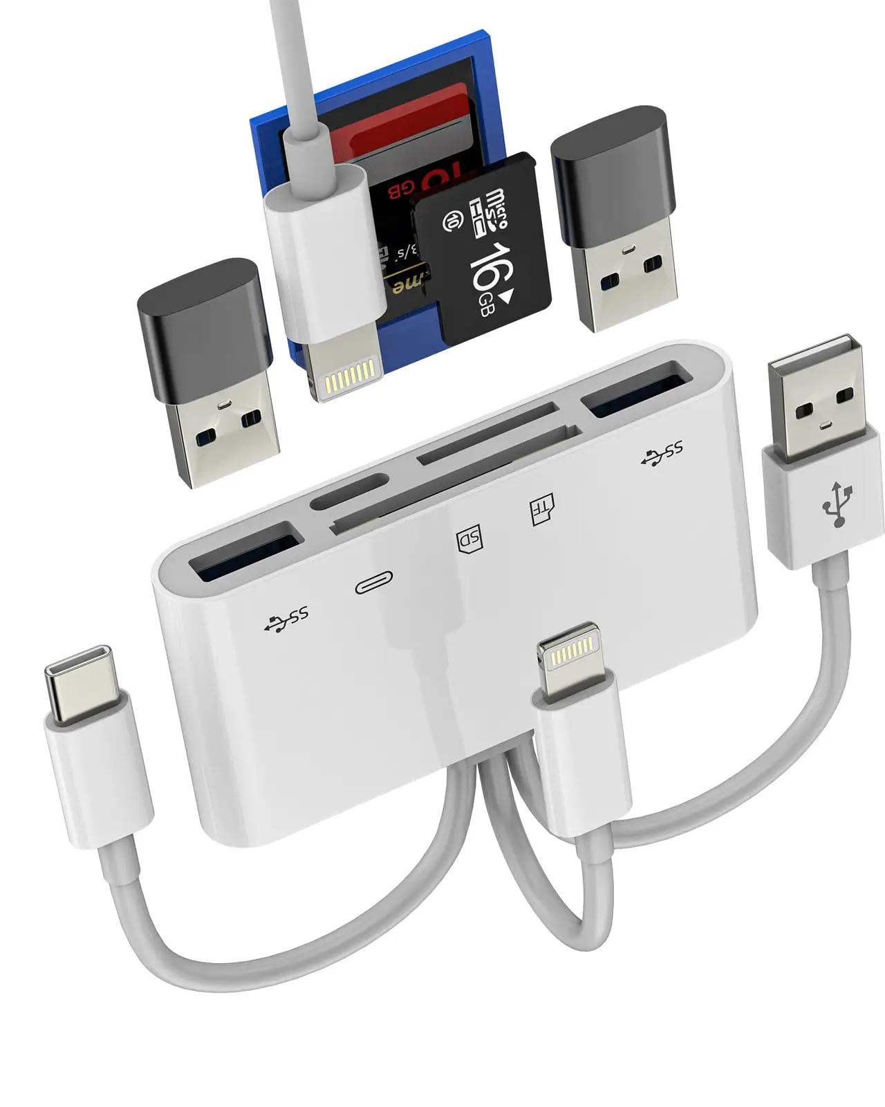 WASRUYI mitmeotstarbeline USB- ja kaartide adapter