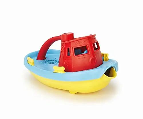 Green Toys vastupidav vankrilaadse disainiga punane paat lapsele – pilt 6