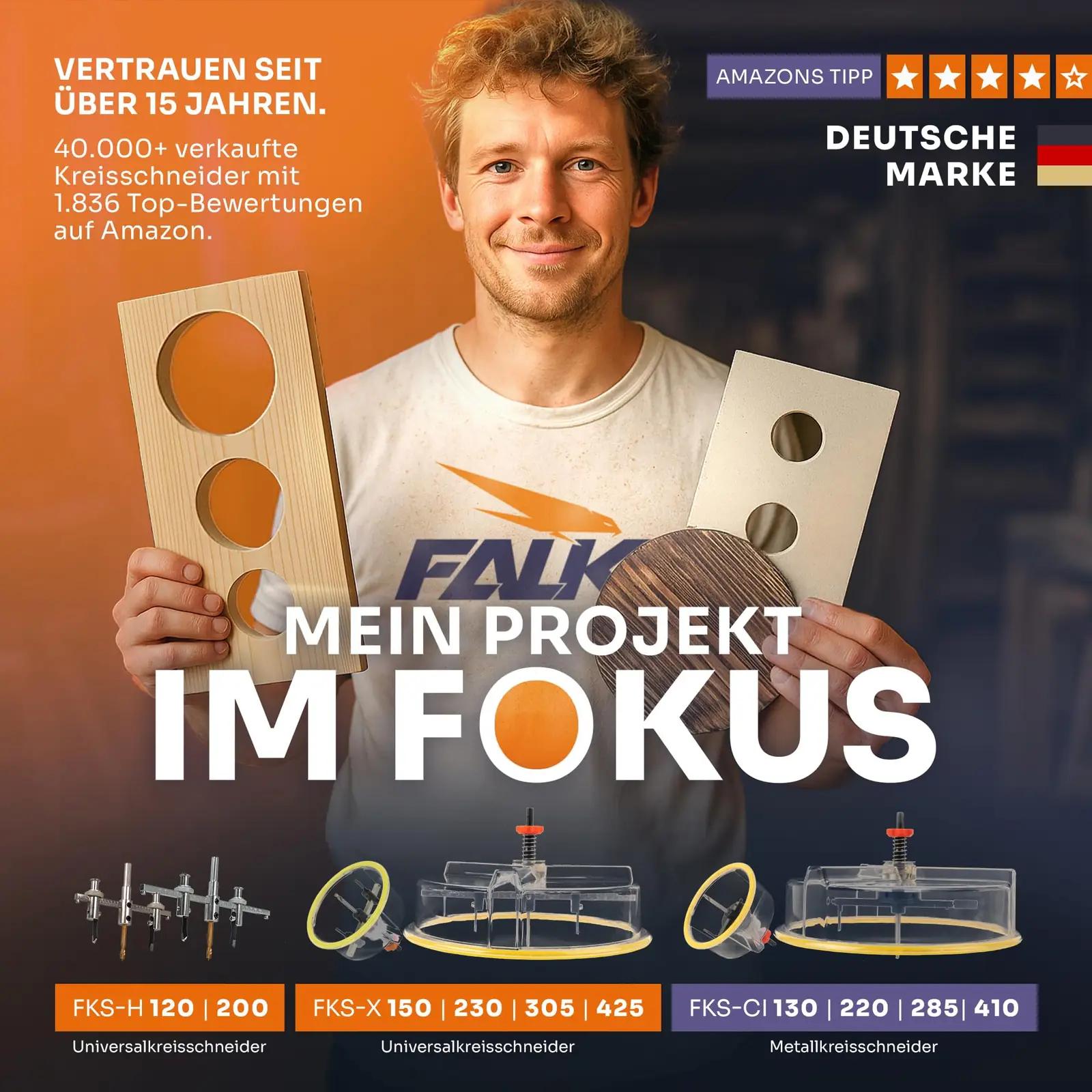 Falke Werkzeuge reguleeritav puuritera 40–120 mm — vastupidav ja – pilt 7