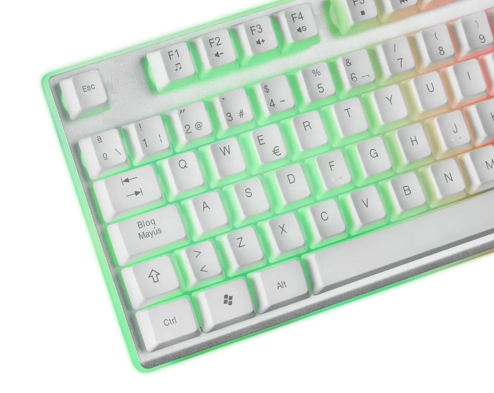 Mars Gaming mängukomplekt: H-Mech klaviatuur, ultrakerge hiir – detailne vaade