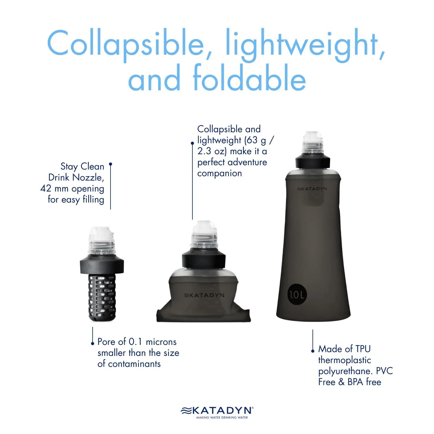 KATADYN veefilter BeFree Tactical 1 L — vastupidav matkakaaslane – kasutusnäide