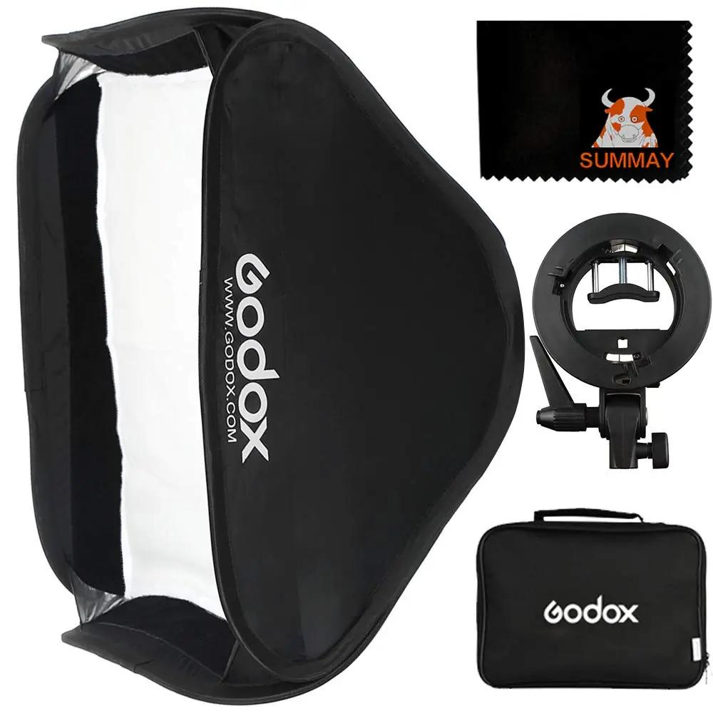 Godox pehme 80×80 cm softbox S-kiirguse hoidjaga fotoks