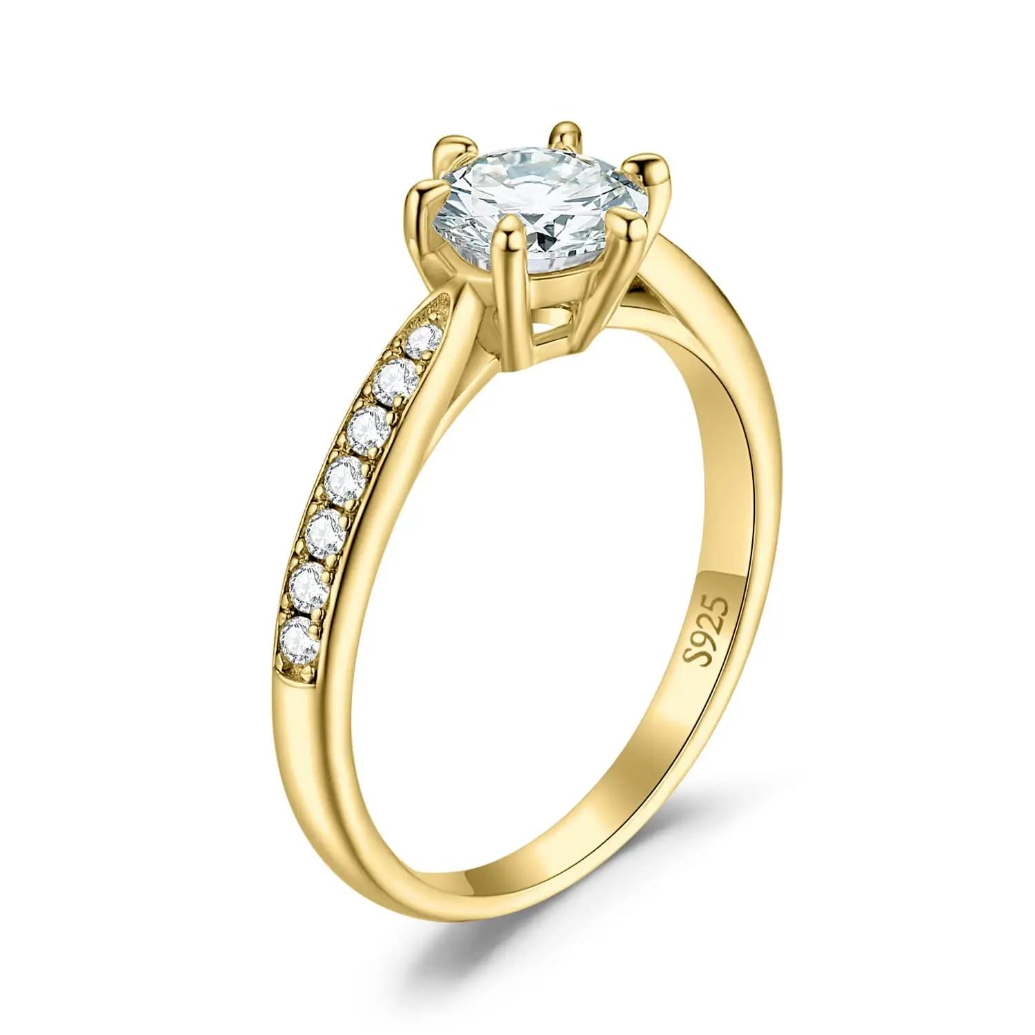JewelryPalace 925 hõbesõrmus moissanite kiviga — elegantne – pilt 6