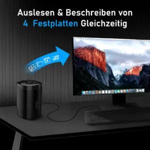 SABRENT DS-4SSD docking-statsioonid – detailne lähivaade