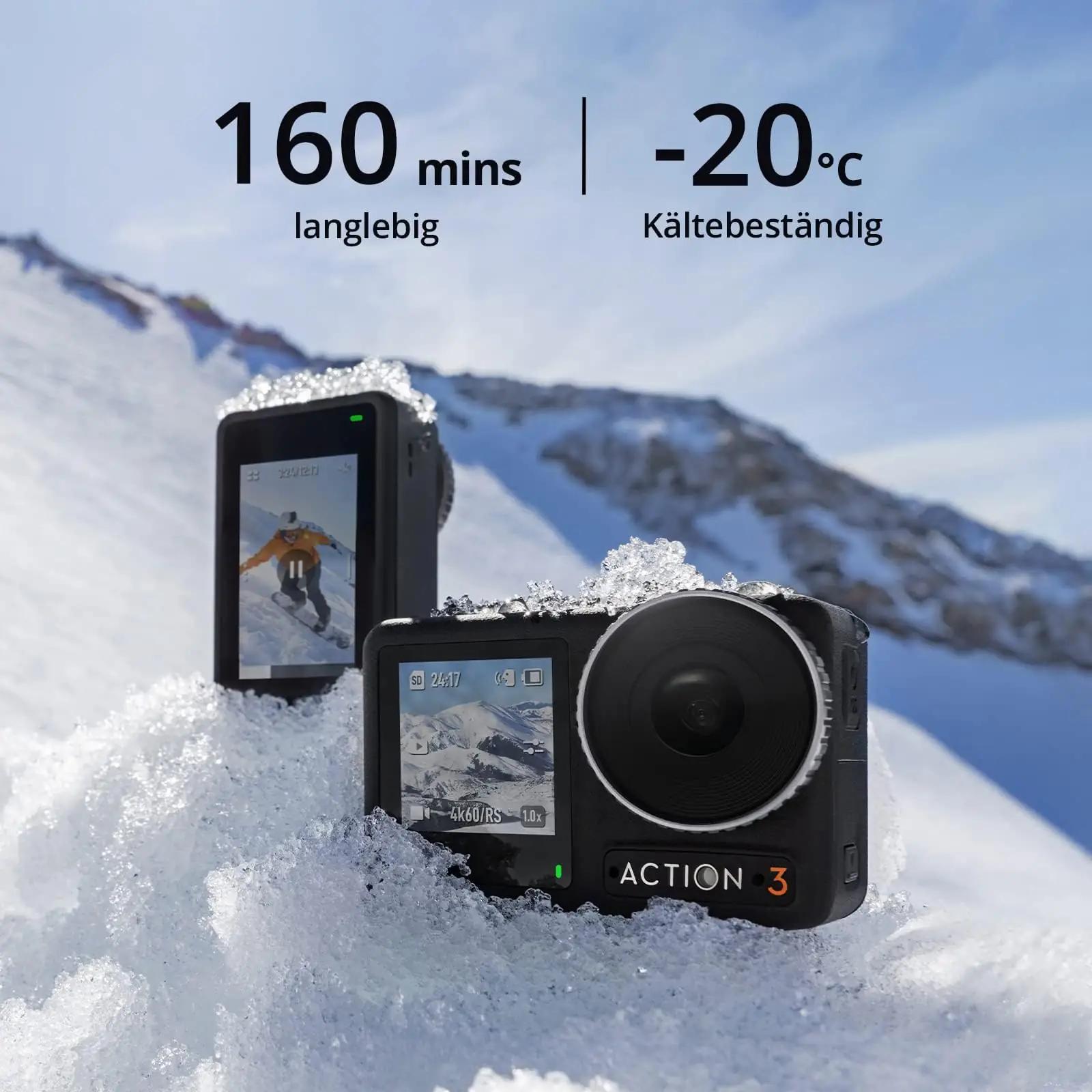 DJI veekindel Action-kaamera Osmo Action 3 – pakend ja tarvikud
