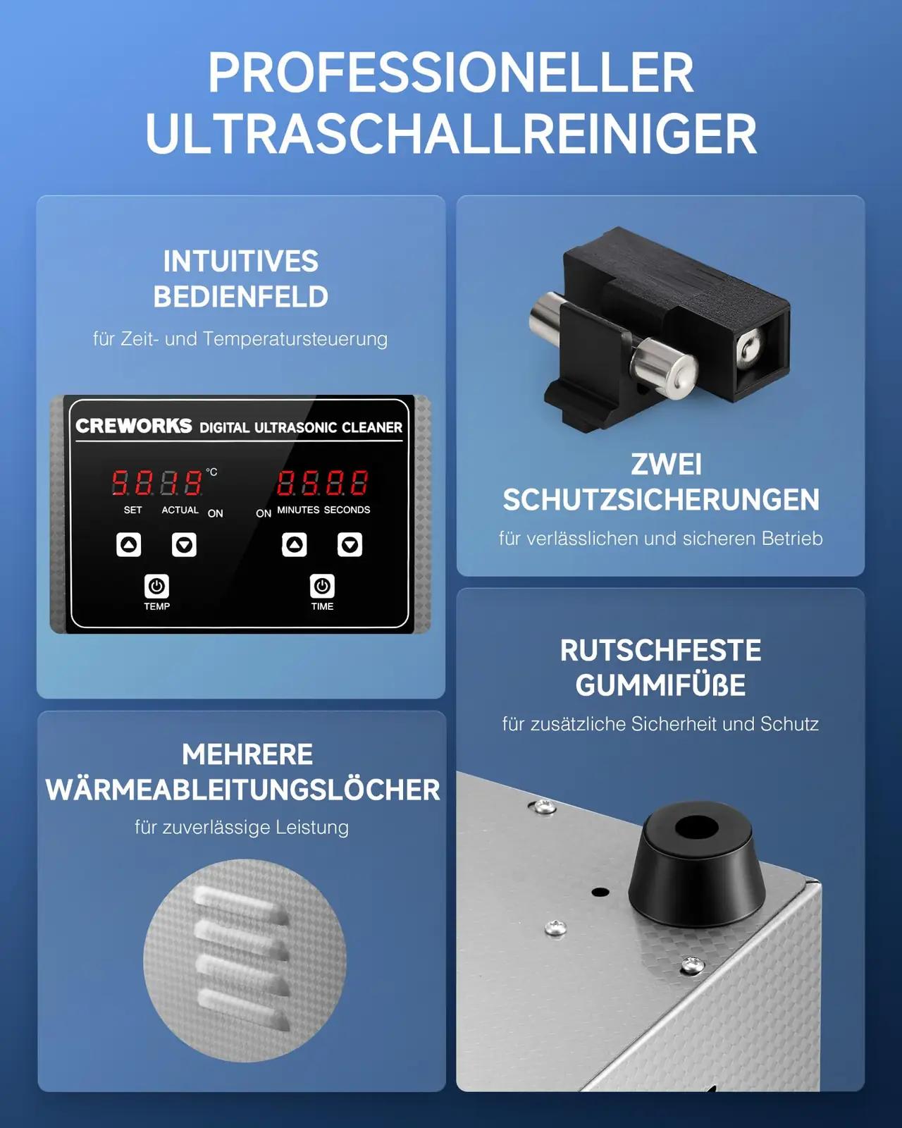 CREWORKS tõhus 2L ultrahelipesur – hooldus ja sära – pilt 9