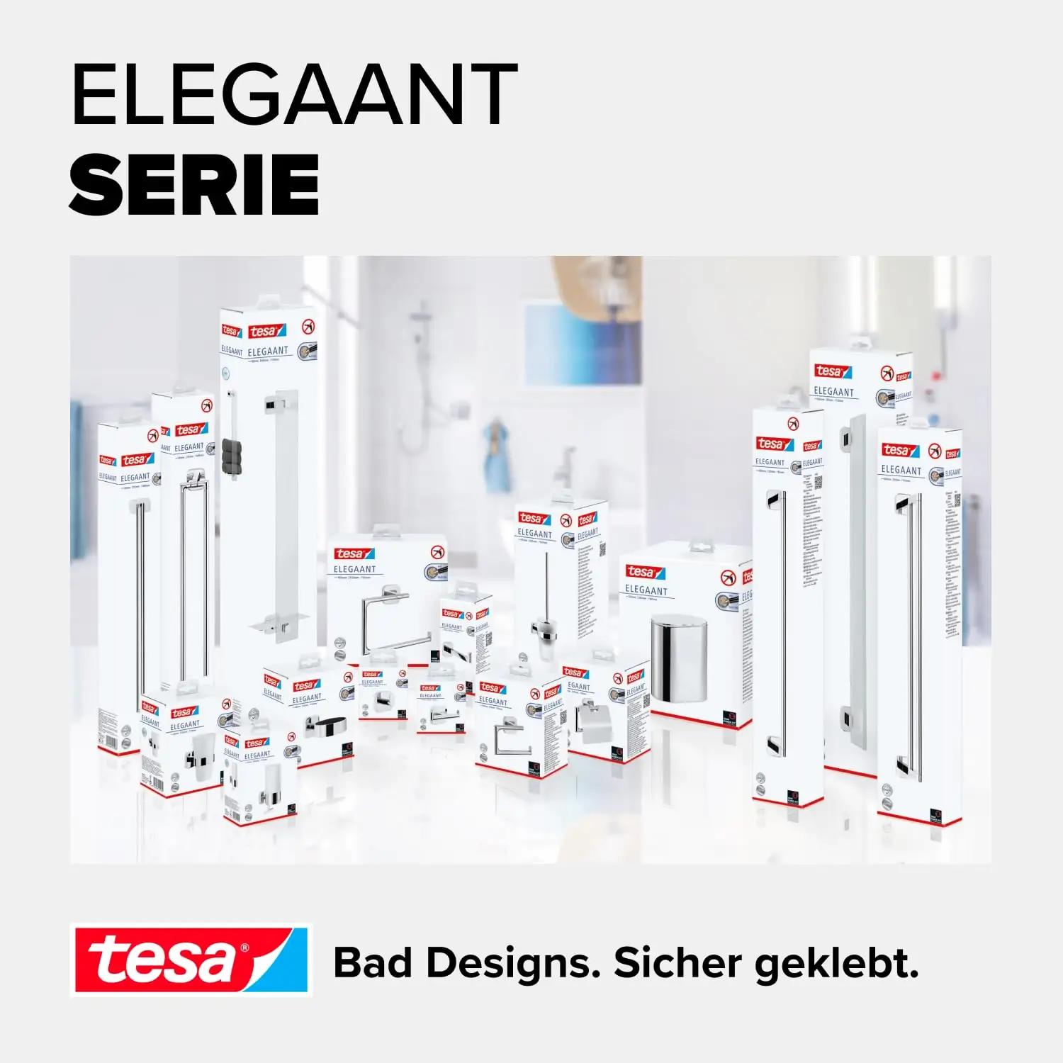 tesa elegantne seebidosaator klaasist ja kroomitud metallist – pilt 7