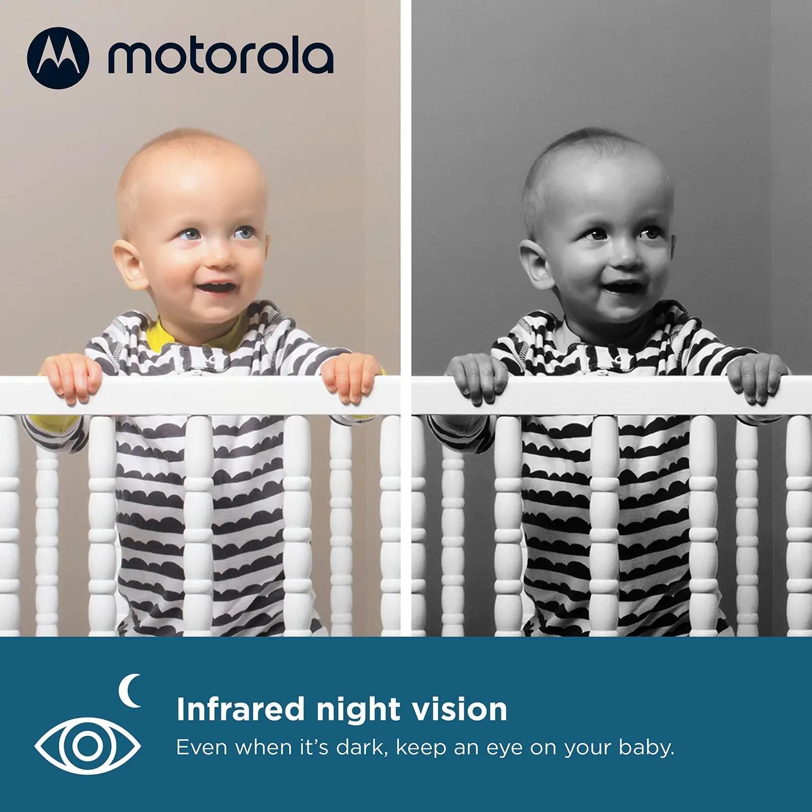 Motorola Nursery: vastupidav beebimonitor kaameraga — turvaline – lisavaade
