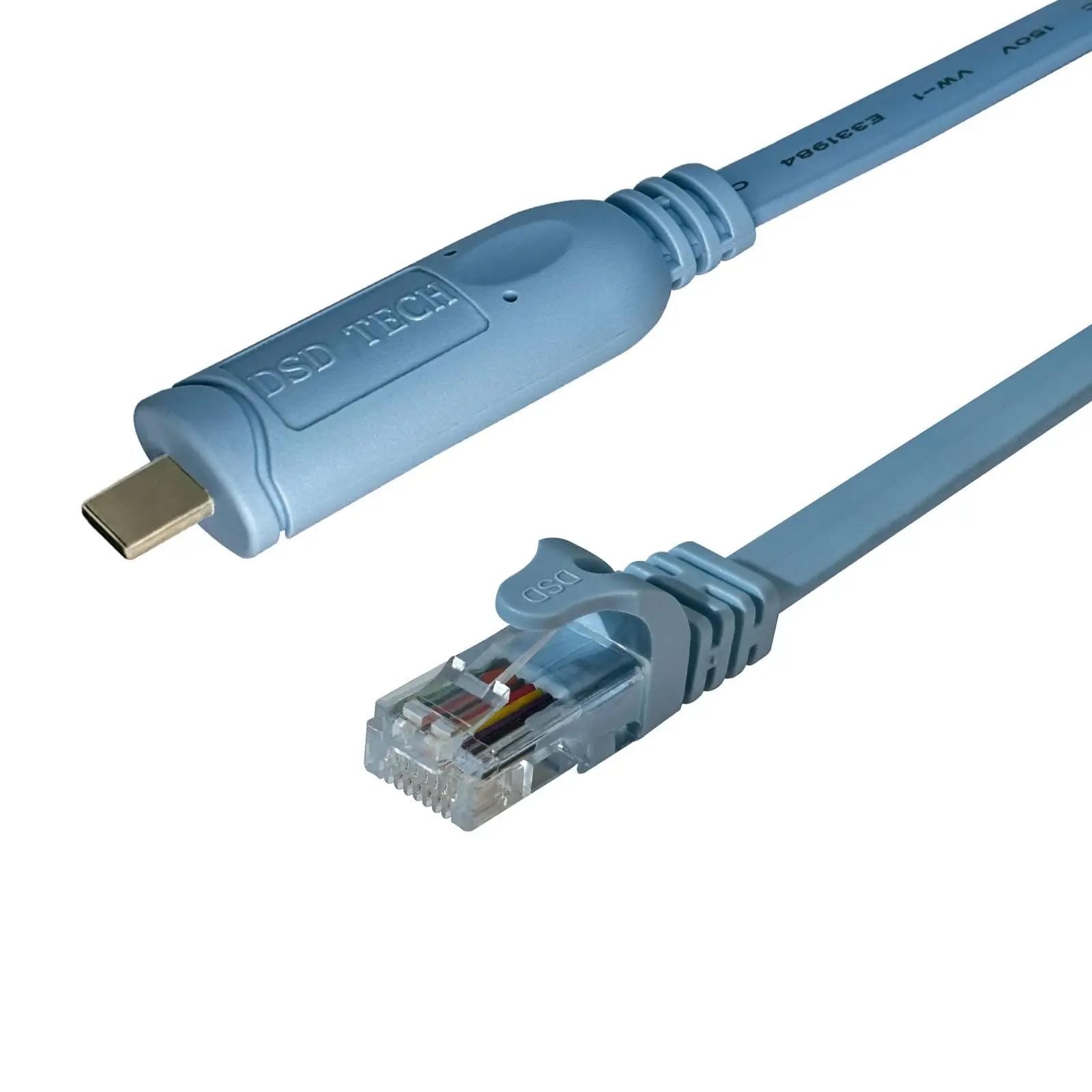 DSD TECH sinine konsoolikaabel USB-C → RJ45