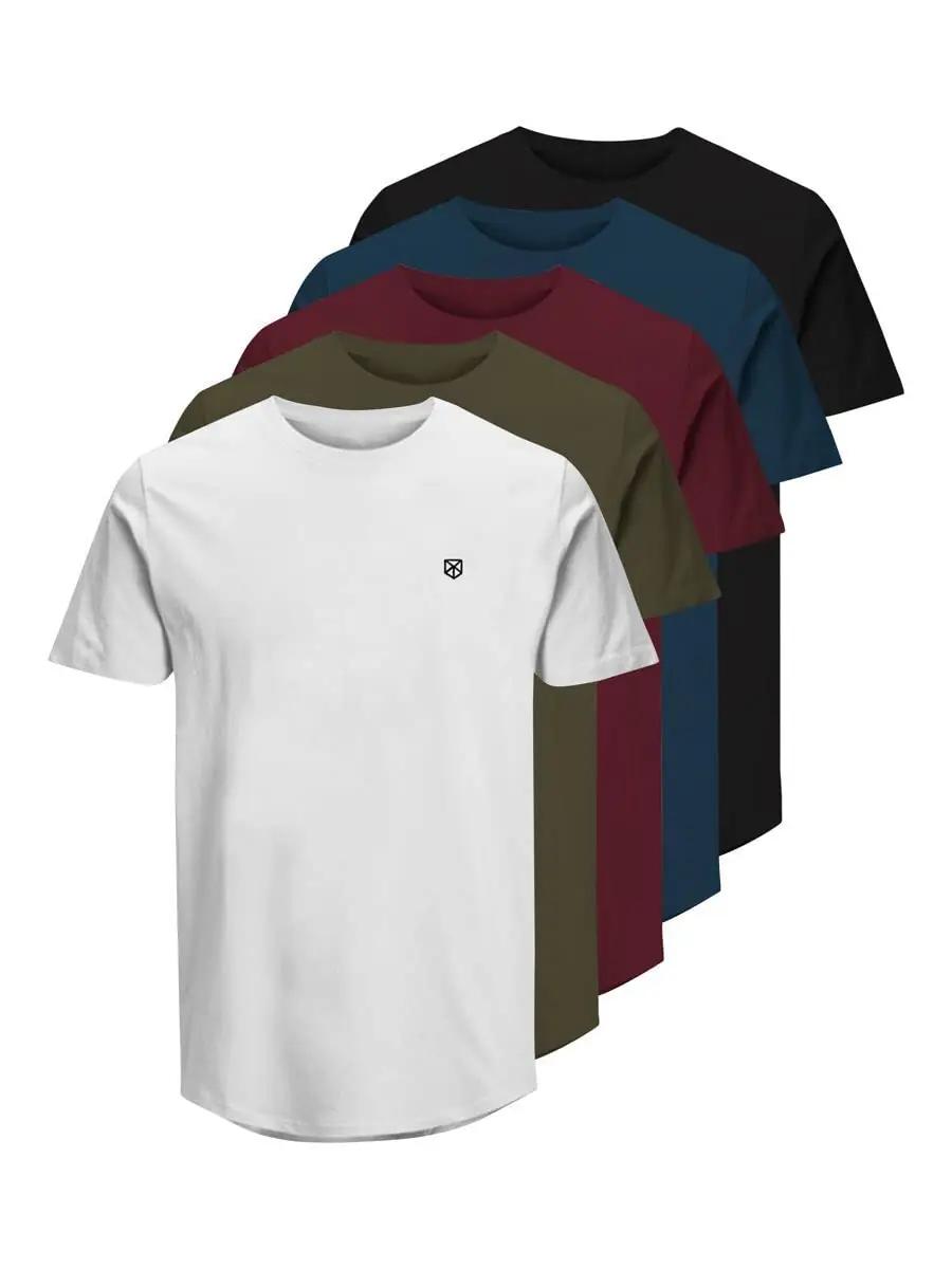 JACK & JONES mugav puuvillane T-särk 5tk komplekt