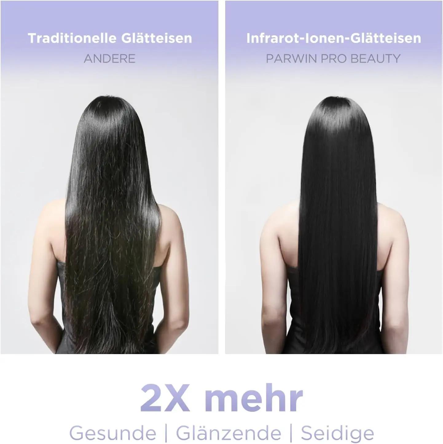 PARWIN PRO BEAUTY keramiline 2‑in‑1 sirgendaja ja lokitaja – kasutusnäide