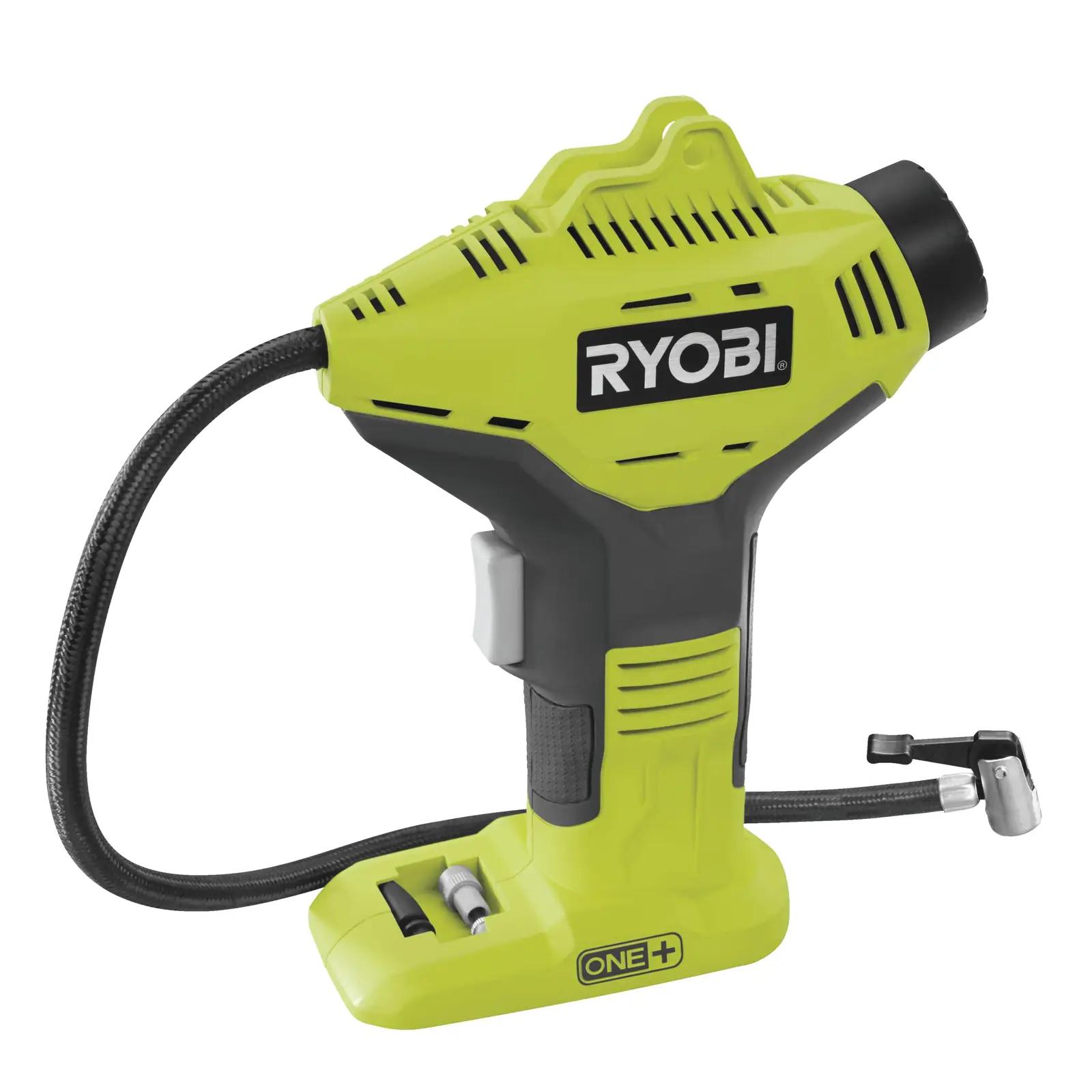 RYOBI akukompressor – kaasaskantav 18 V täispump auto ja rattale