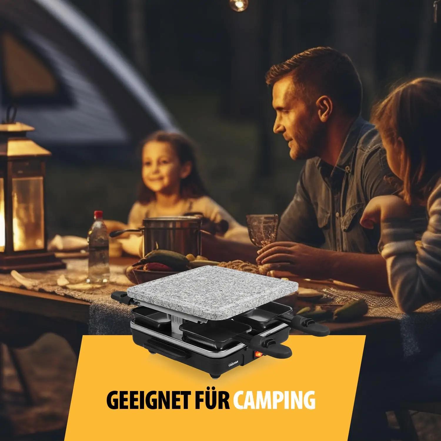 Tristar stein-grillplaat – keraamiline grill 4-le, BPA-vaba – kasutusnäide