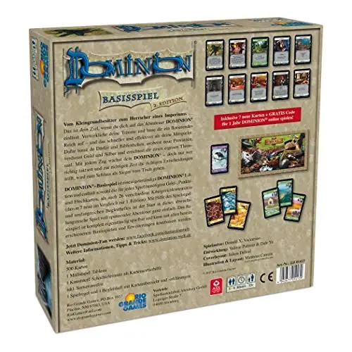 Rio Grande Games lauatmäng Dominion – pere strateegia ja kink – detailne vaade