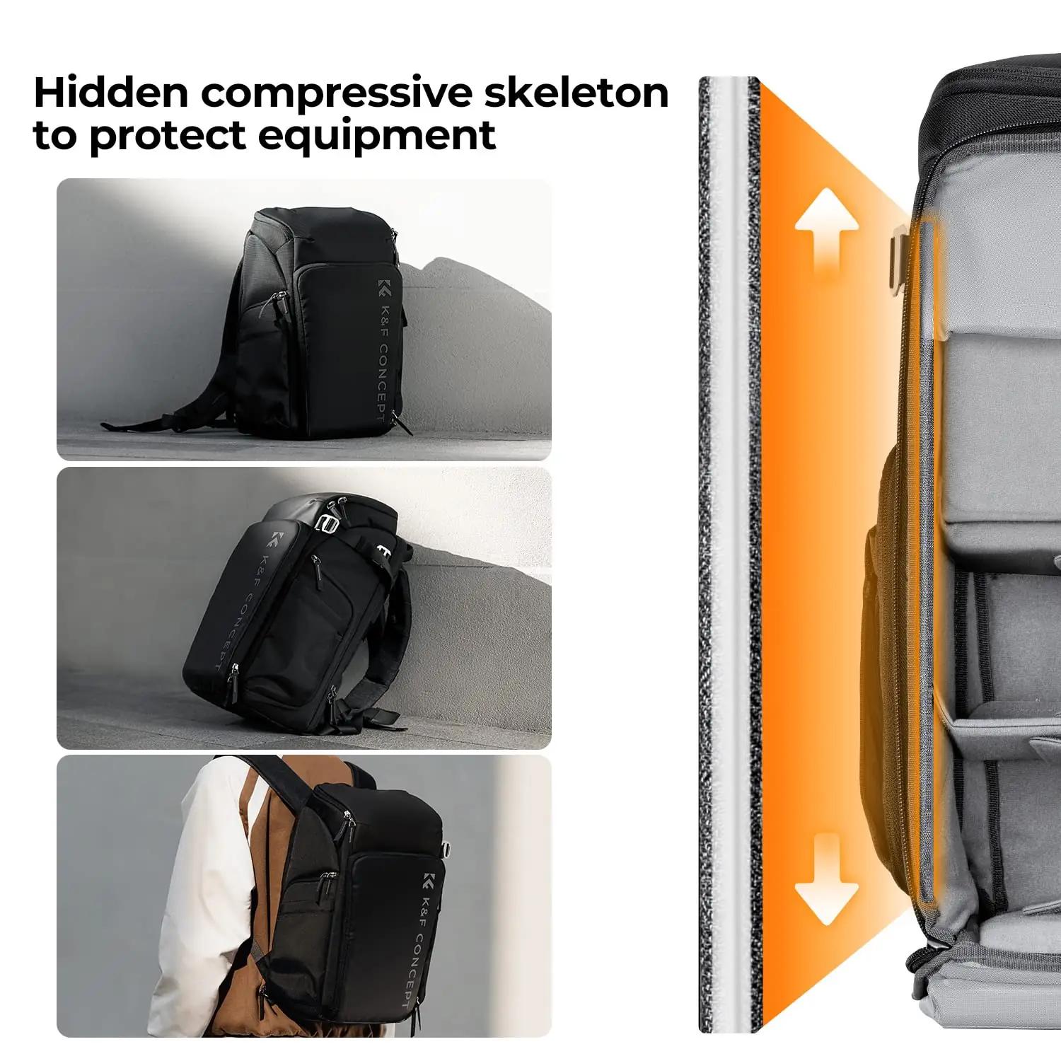 K&F CONCEPT vastupidav fotokott 25L – turvaline kaaslane – lisavaade