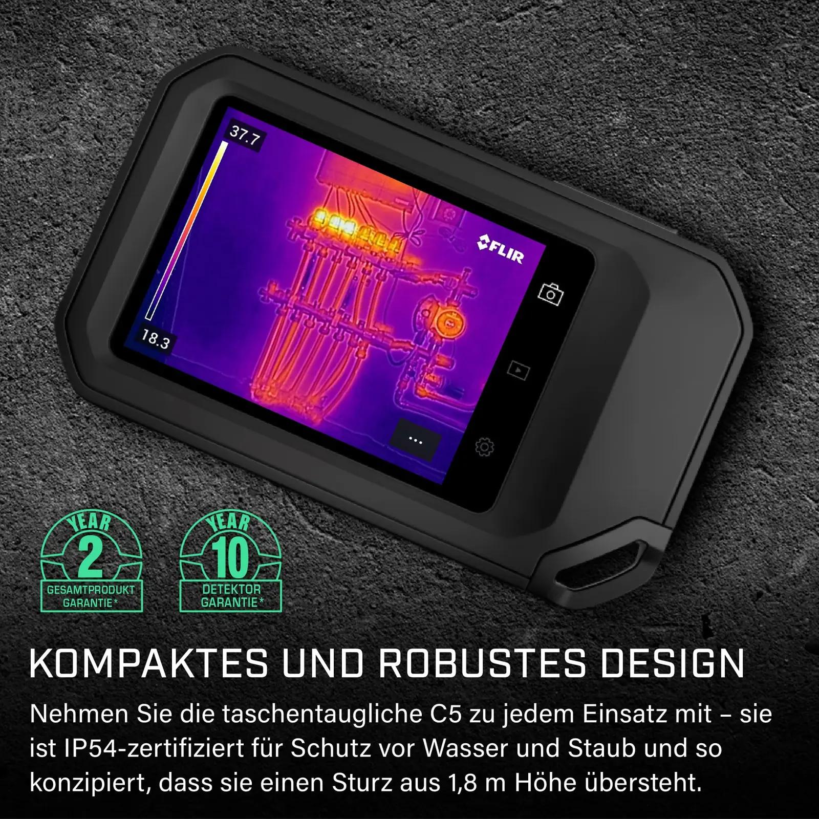 FLIR kompaktne C5 termokaamera – kaasaskantav kontrolliks – pilt 6