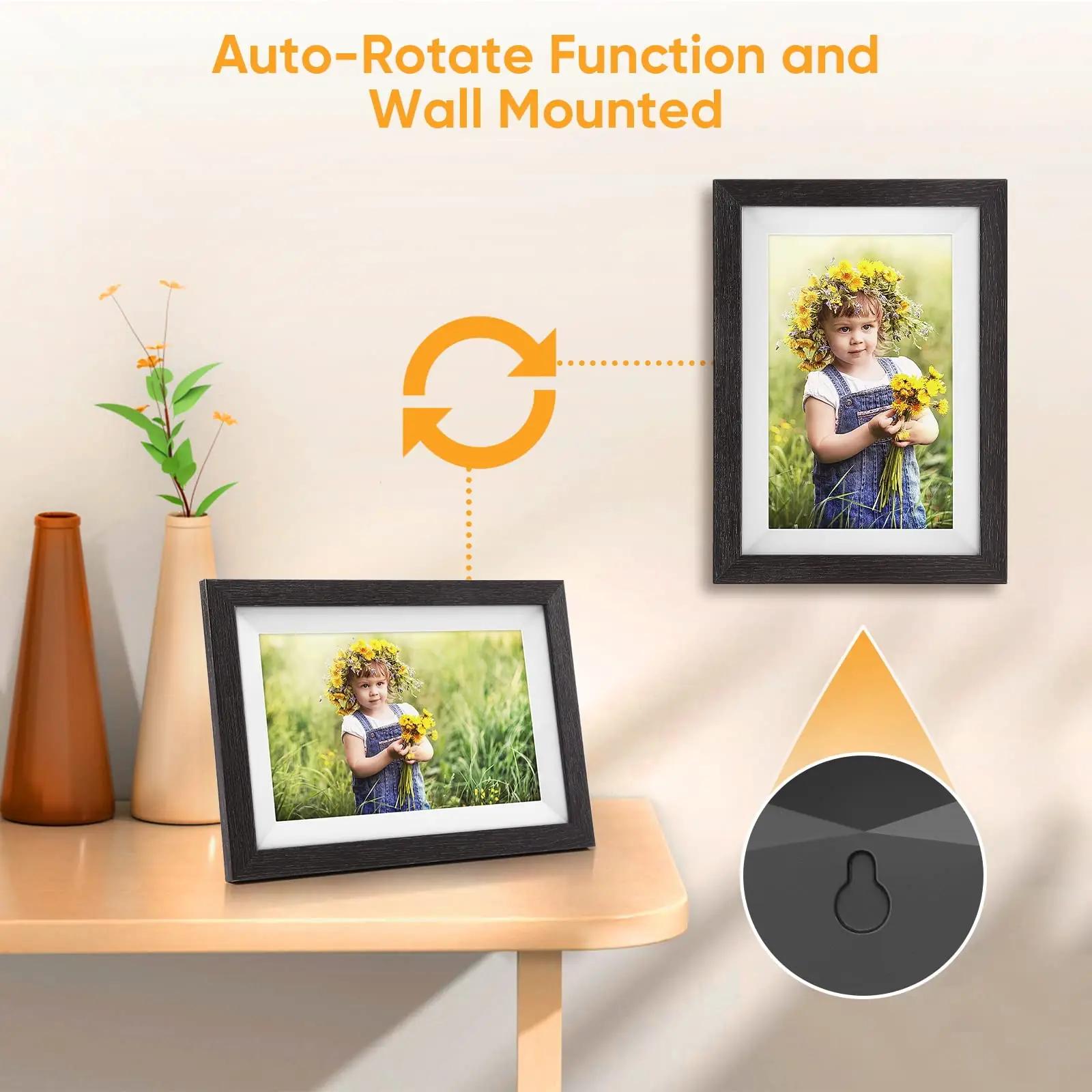 FUMAT digitaalne fotoraam 10,1″ – IPS HD, nutikas jagamine – kasutusnäide