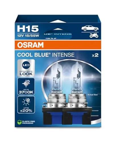 Osram helendav sinine H15 halogeenlamp – LED-look, Duo Box – detailne vaade