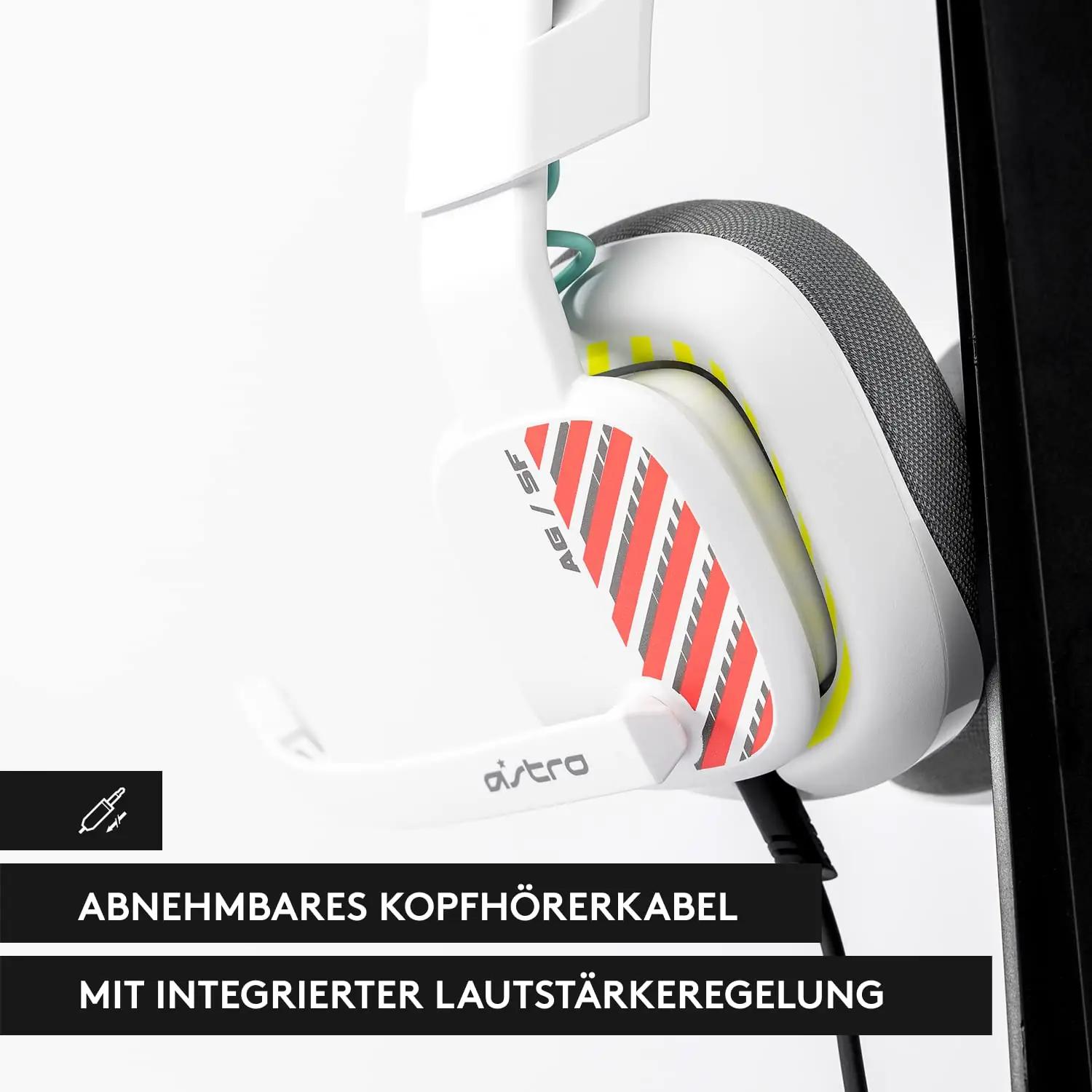 ASTRO Gaming valge mängukõrvaklappide komplekt – kasutusnäide