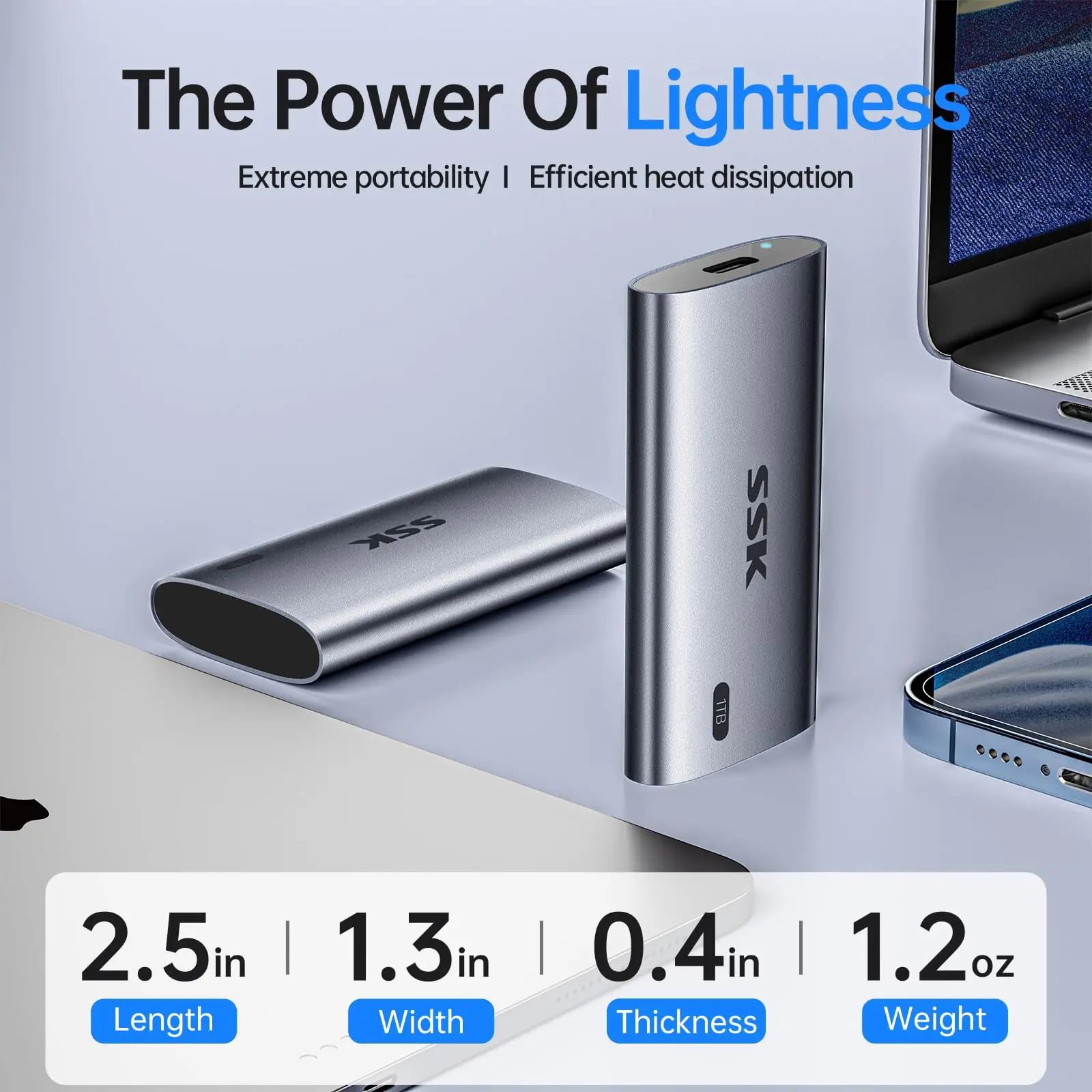 SSK alumiiniumist kaasaskantav SSD 1TB – kiire ja vastupidav – pilt 7