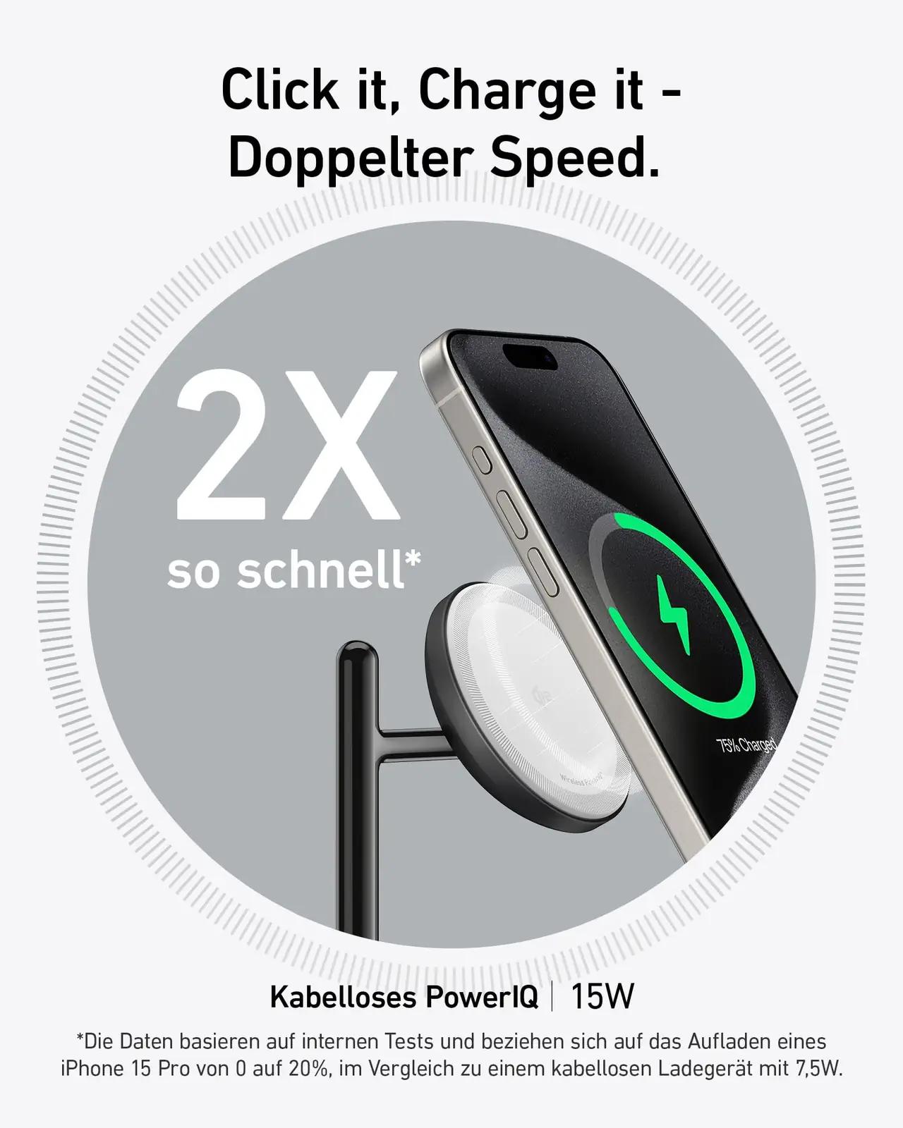 Anker 3-in-1 traadita laadija — kompaktne kõigi seadmete – detailne vaade