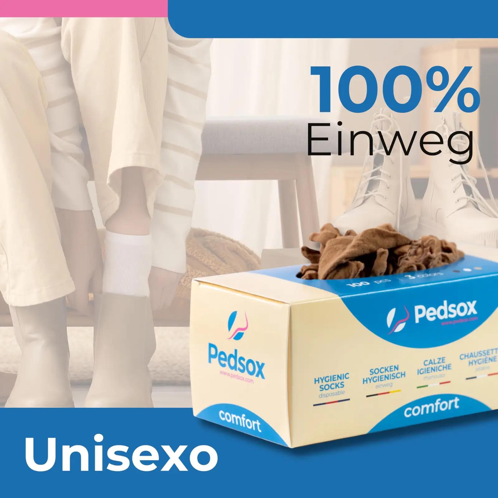 Pedsox ühekordsed hügieenisokid – mugav proovimine ja kaitse – kasutusnäide