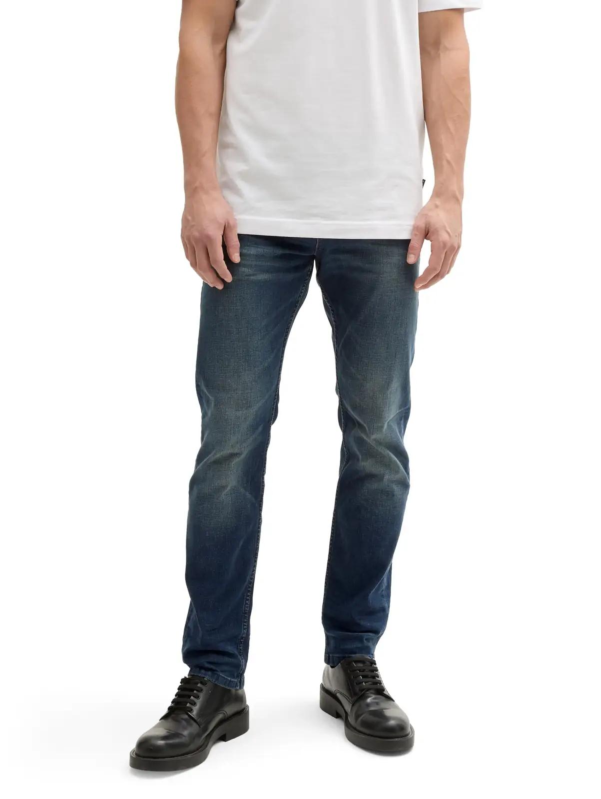 TOM TAILOR Denim mugavad slim teksad – tume stone wash