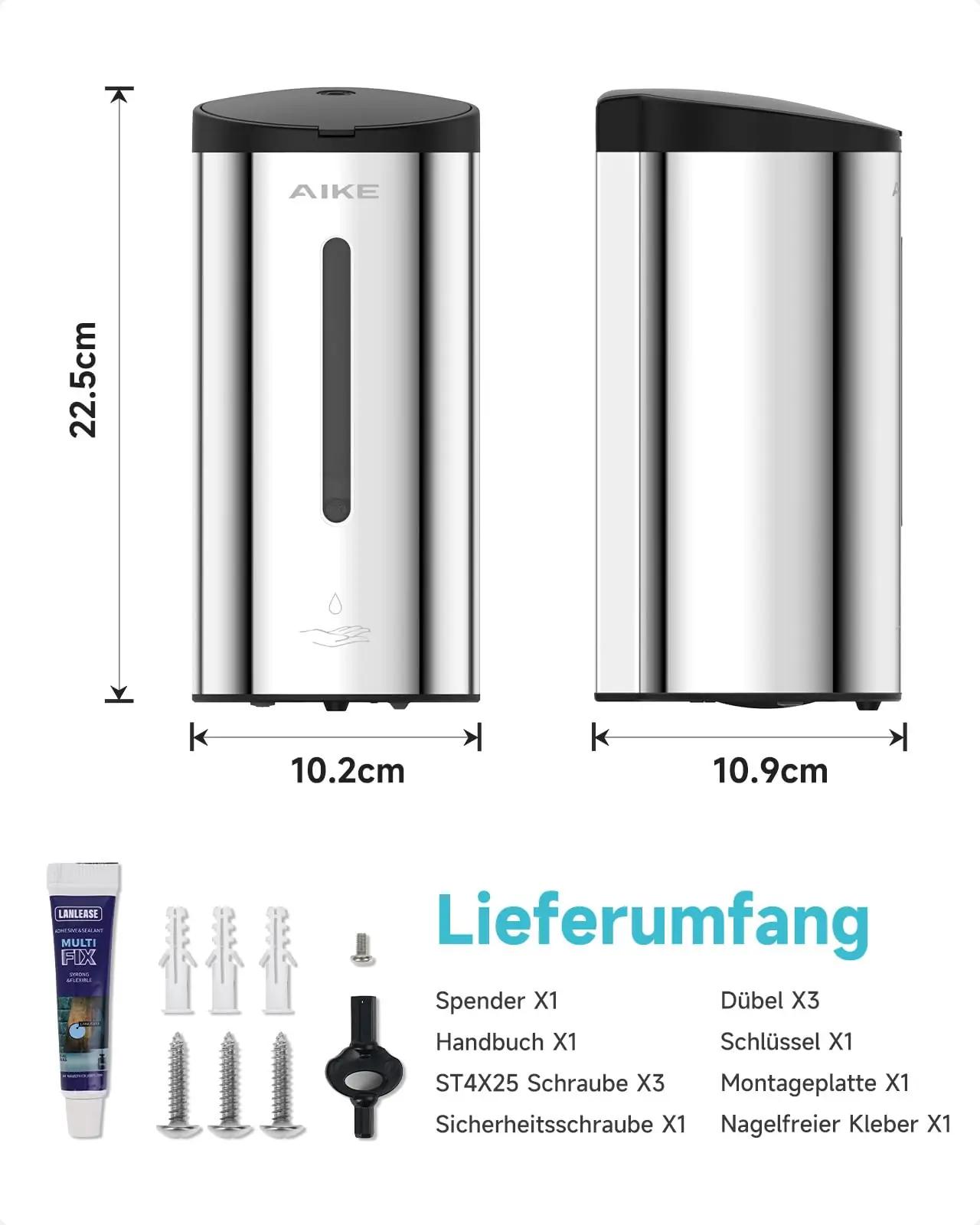 AIKE roostevabast terasest automaatne seepjaotus 750 ml – pilt 8