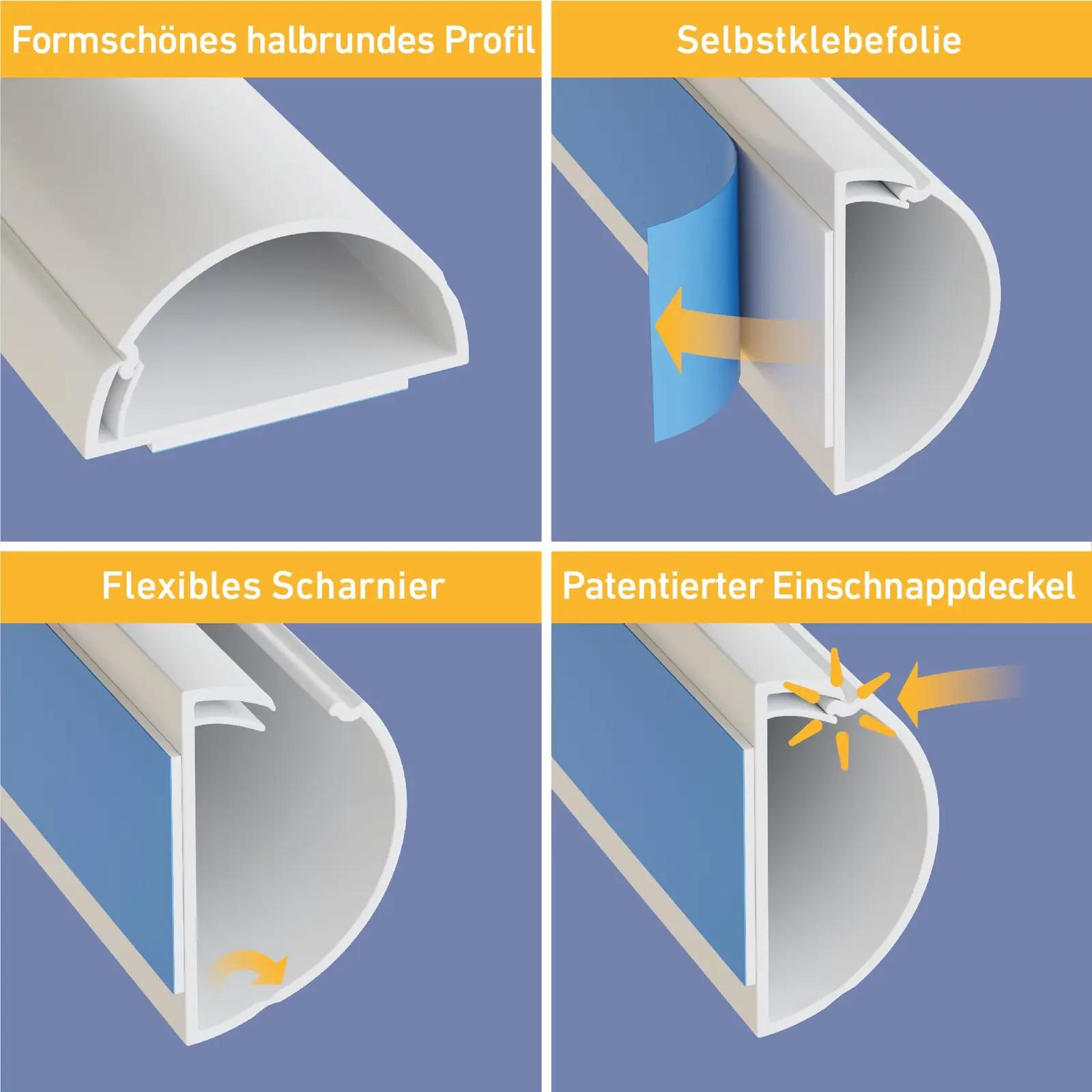 D-Line PVC kaablikanal 30x15mm — diskreetne ja vastupidav – lisavaade