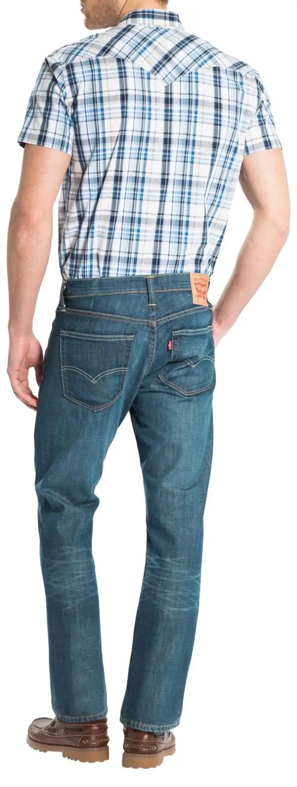 Levi’s mugav denim püksid — Slim Bootcut istuvus ja kvaliteet – detailne vaade