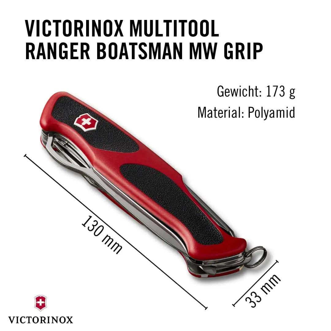 Victorinox tugev RangerGrip nuga – vastupidav matkakaaslane – pakend ja tarvikud