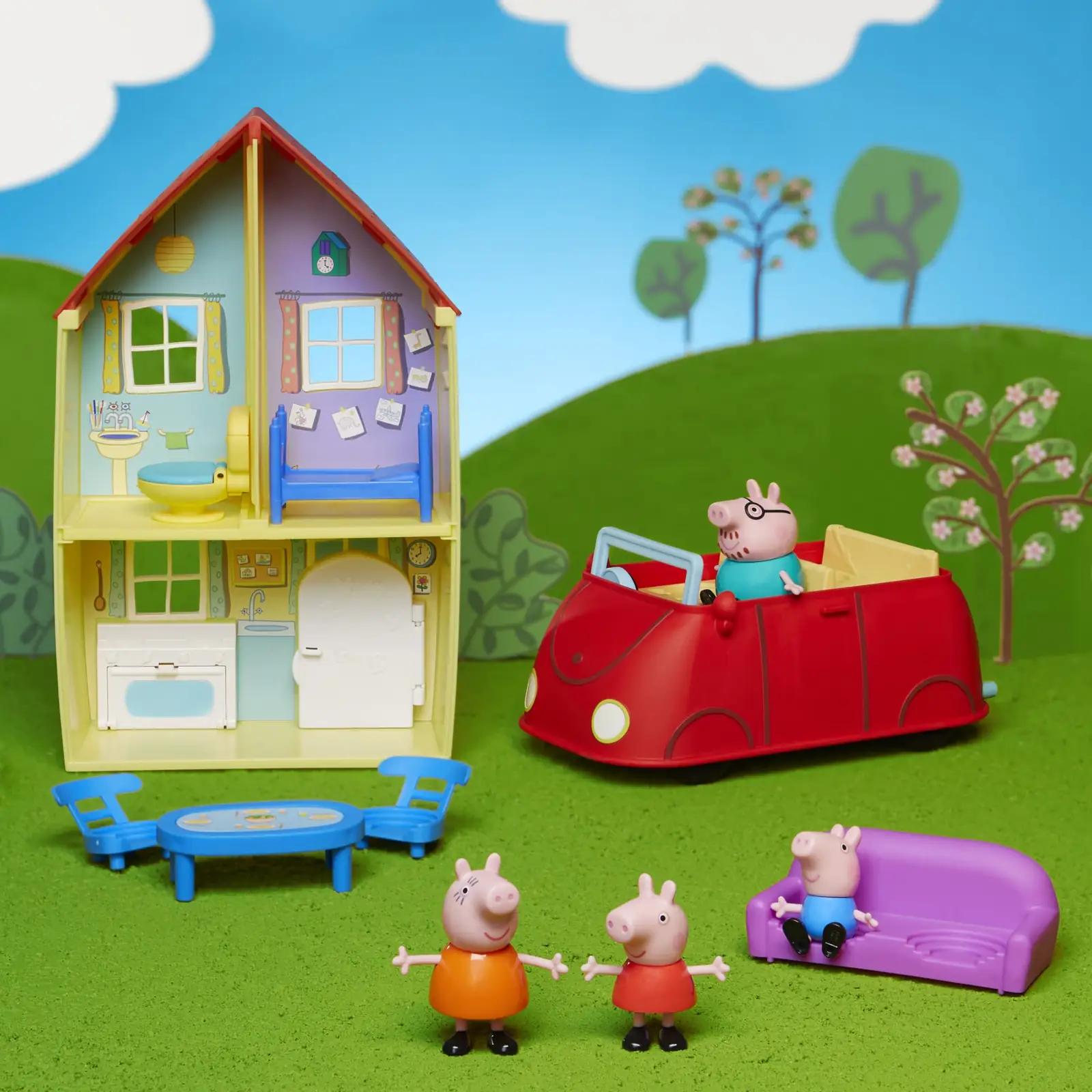 Peppa Pig mängukomplekt pereelamu — plastist mänguasi ja – pakend ja tarvikud