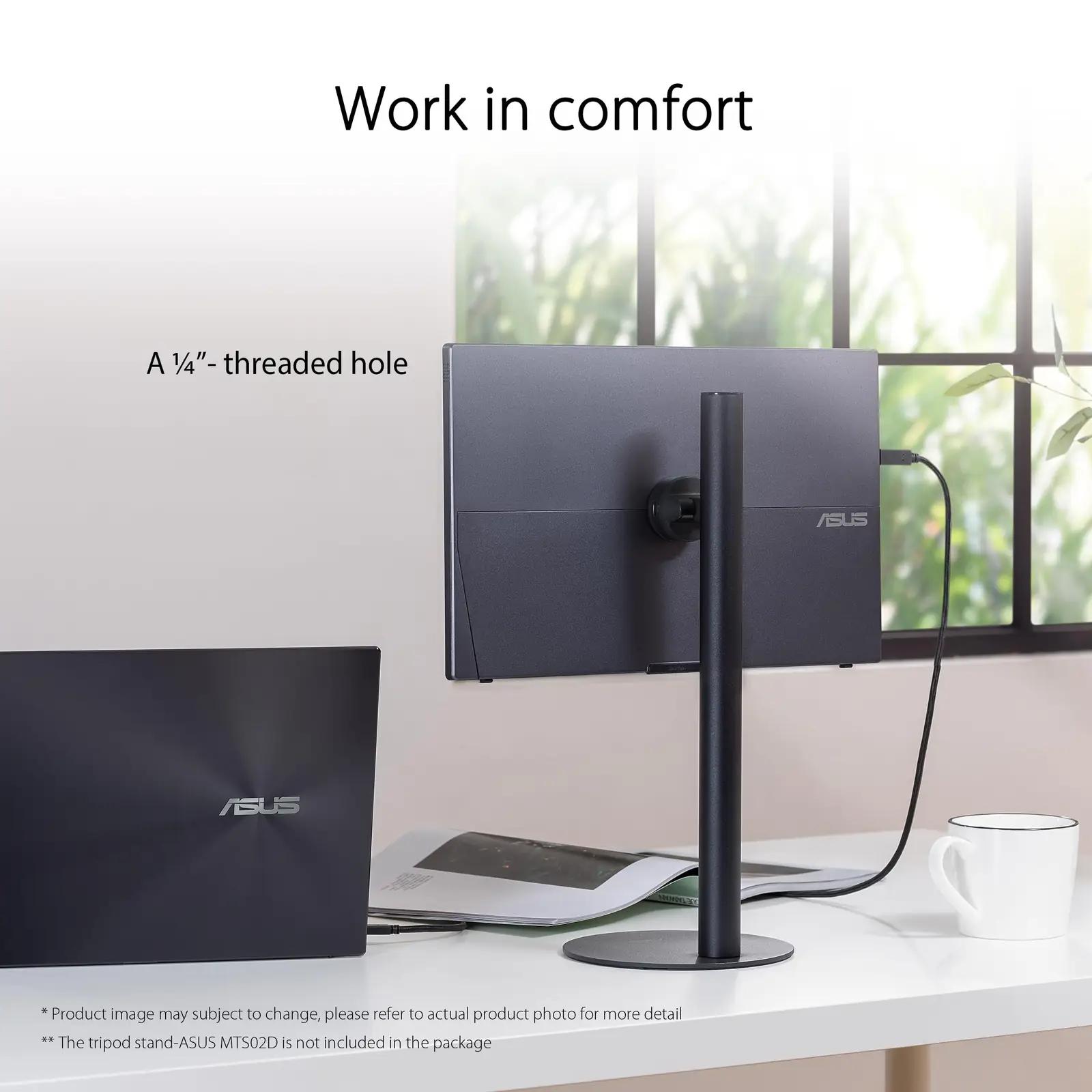 ASUS ZenScreen MB16ACV kerge kaasaskantav Full HD monitor – pakend ja tarvikud