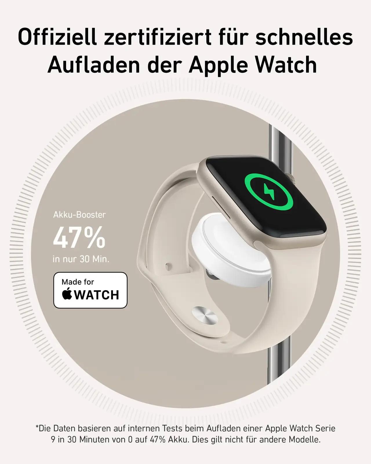 Anker magneesiumist 3-ühes traadita laadija – kompaktne 15W – kasutusnäide