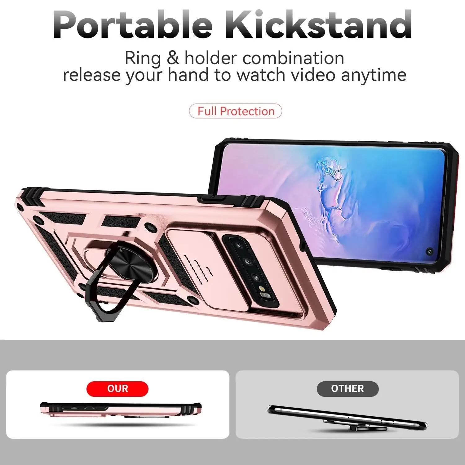POUHYE vastupidav roosakuldne kaitsekott Galaxy S10 jaoks – pilt 6