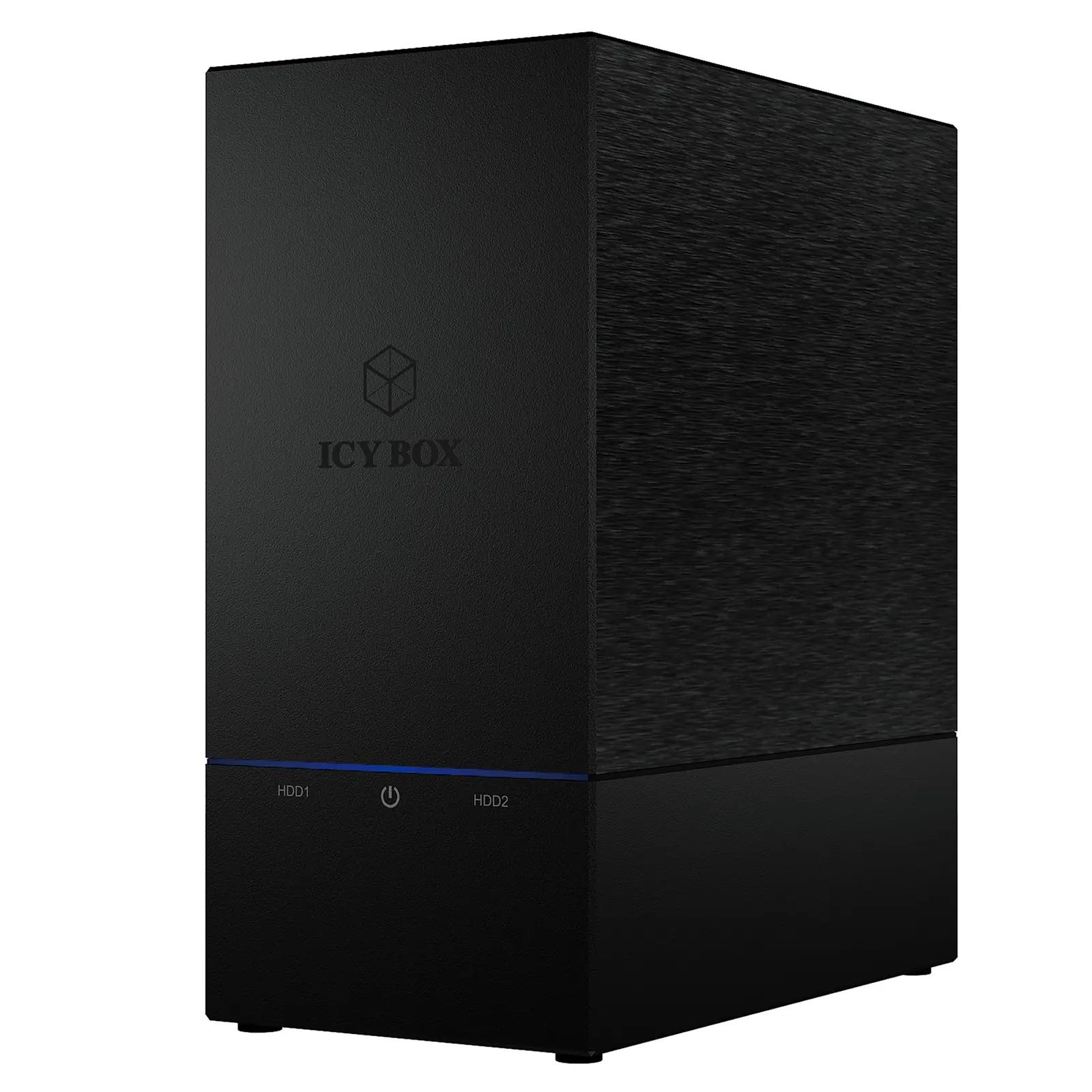 ICY BOX alumiiniumkorpus kahe HDD jaoks – turvaline RAID