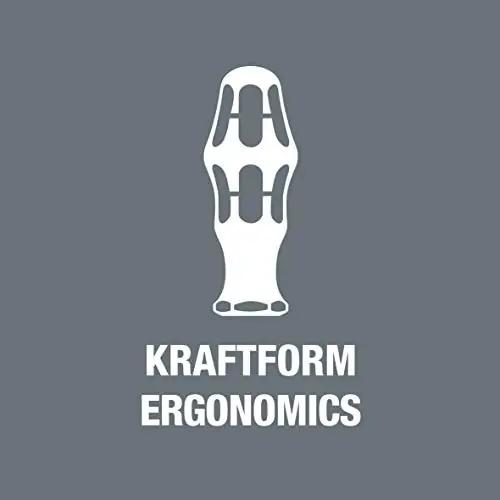 Wera vastupidav kruvikeerikomplekt Kraftform — roostevaba – pilt 15