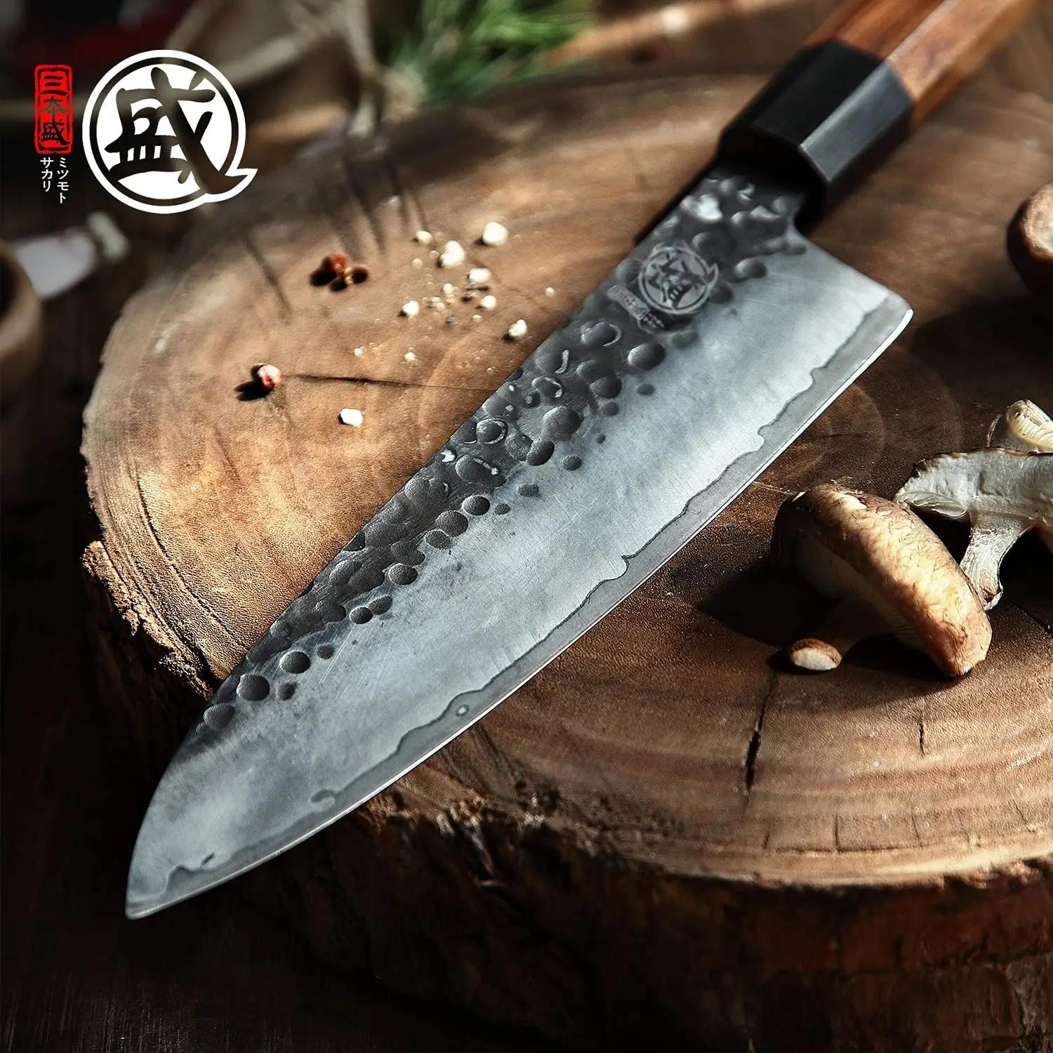 MITSUMOTO SAKARI roostevaba 22 cm Gyuto köögi nuga – pilt 7