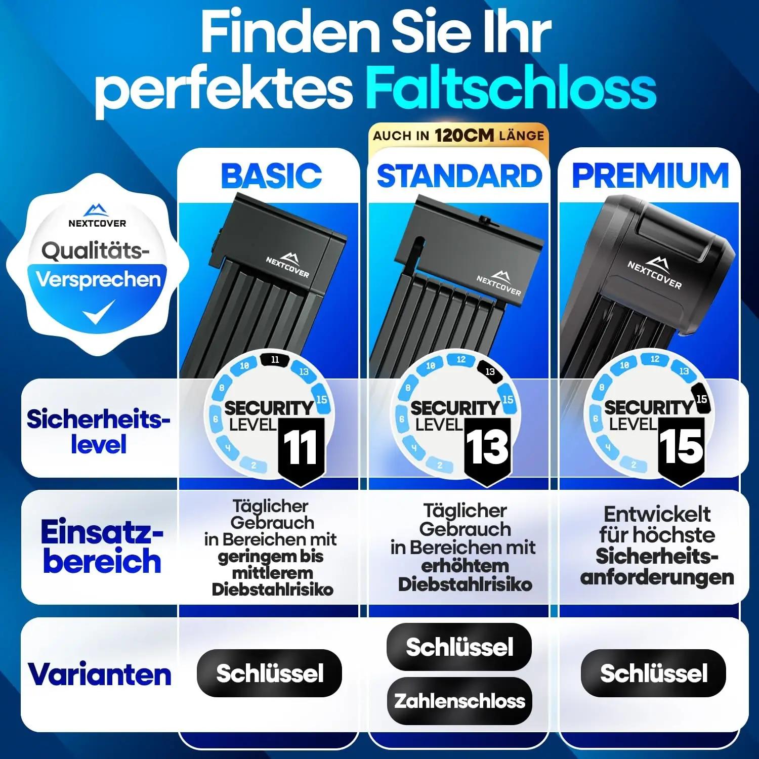 Nextcover vastupidav faltschloss 100 cm – turvaline lukustus – kasutusnäide