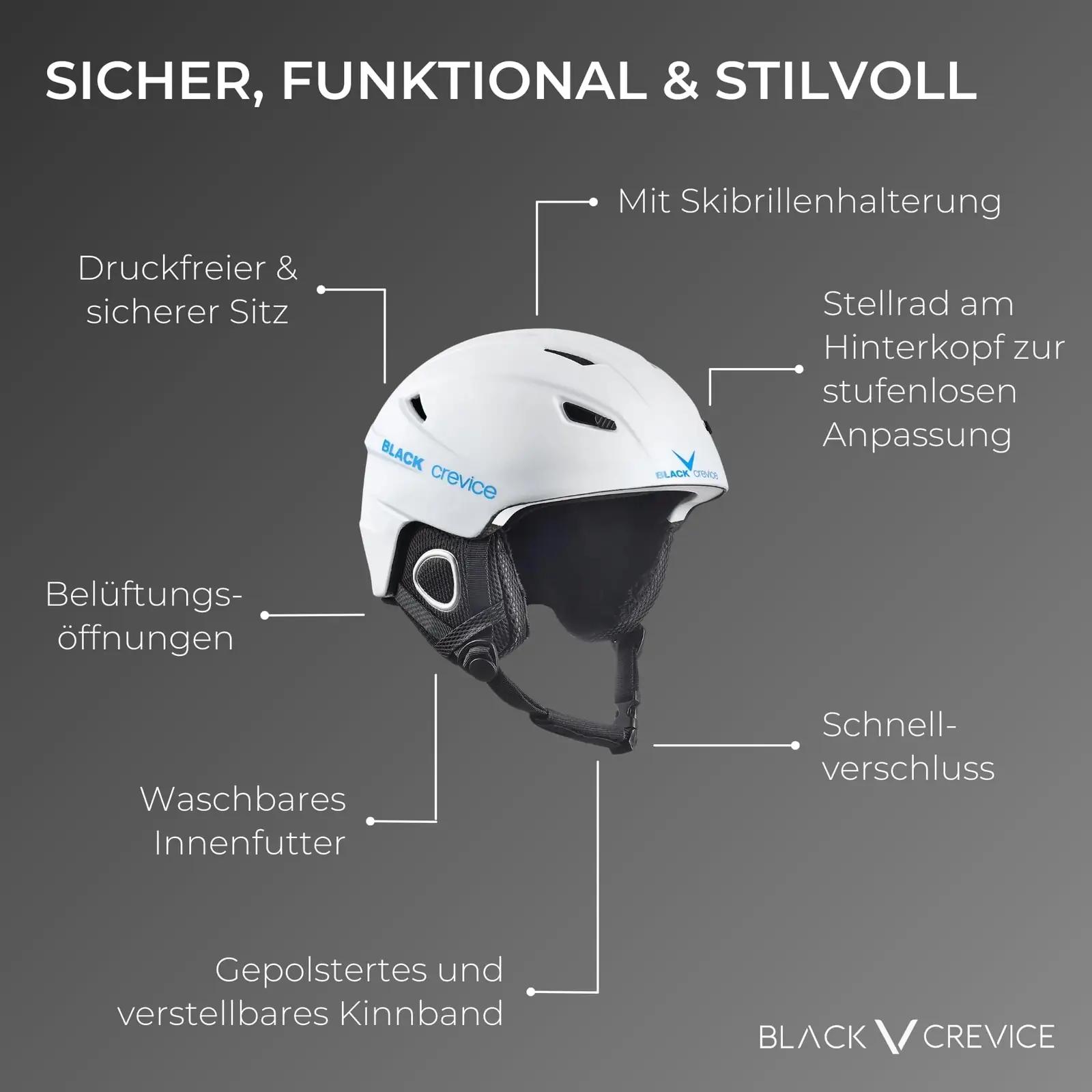 Black Crevice kerge skihelm Kitzbühel — mugav kaitse sõidul – kasutusnäide