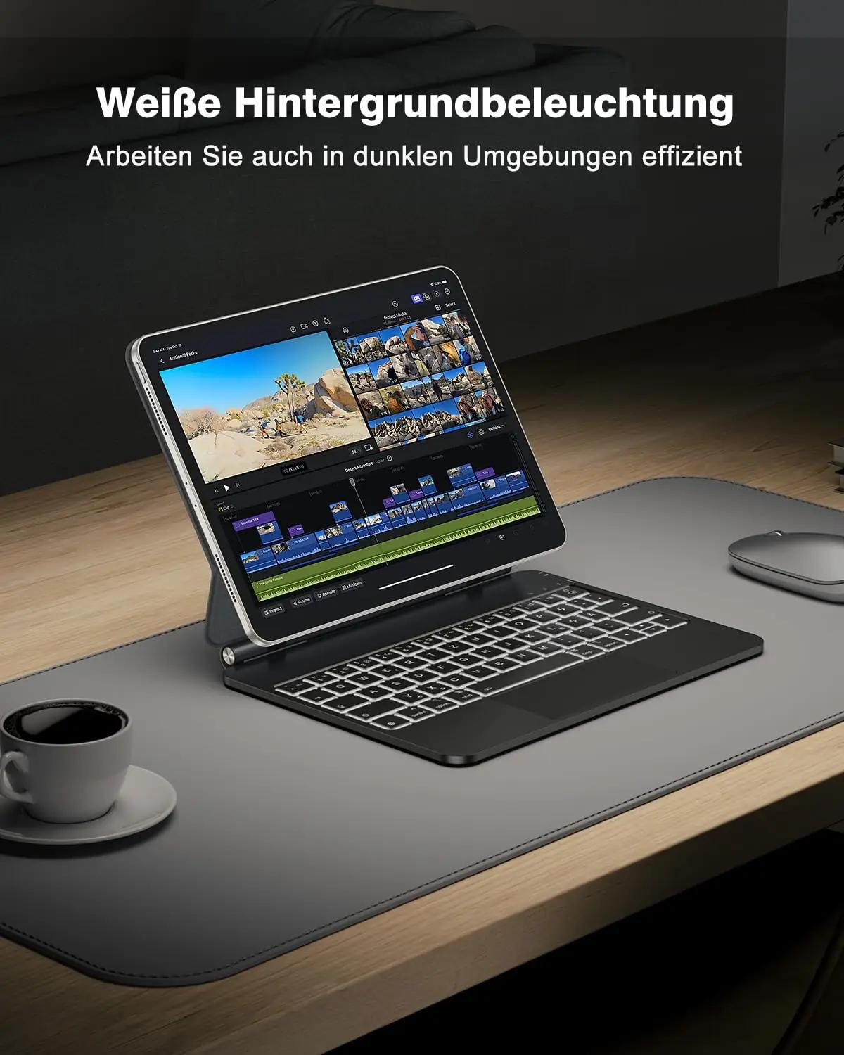 TECURS must PU-klappkate iPad Air/Pro jaoks – pilt 7