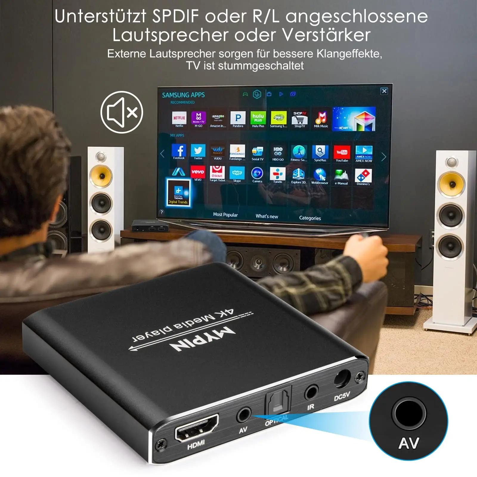 MYPIN kompaktne 4K meediapleier — kodukino lahendus – pilt 6