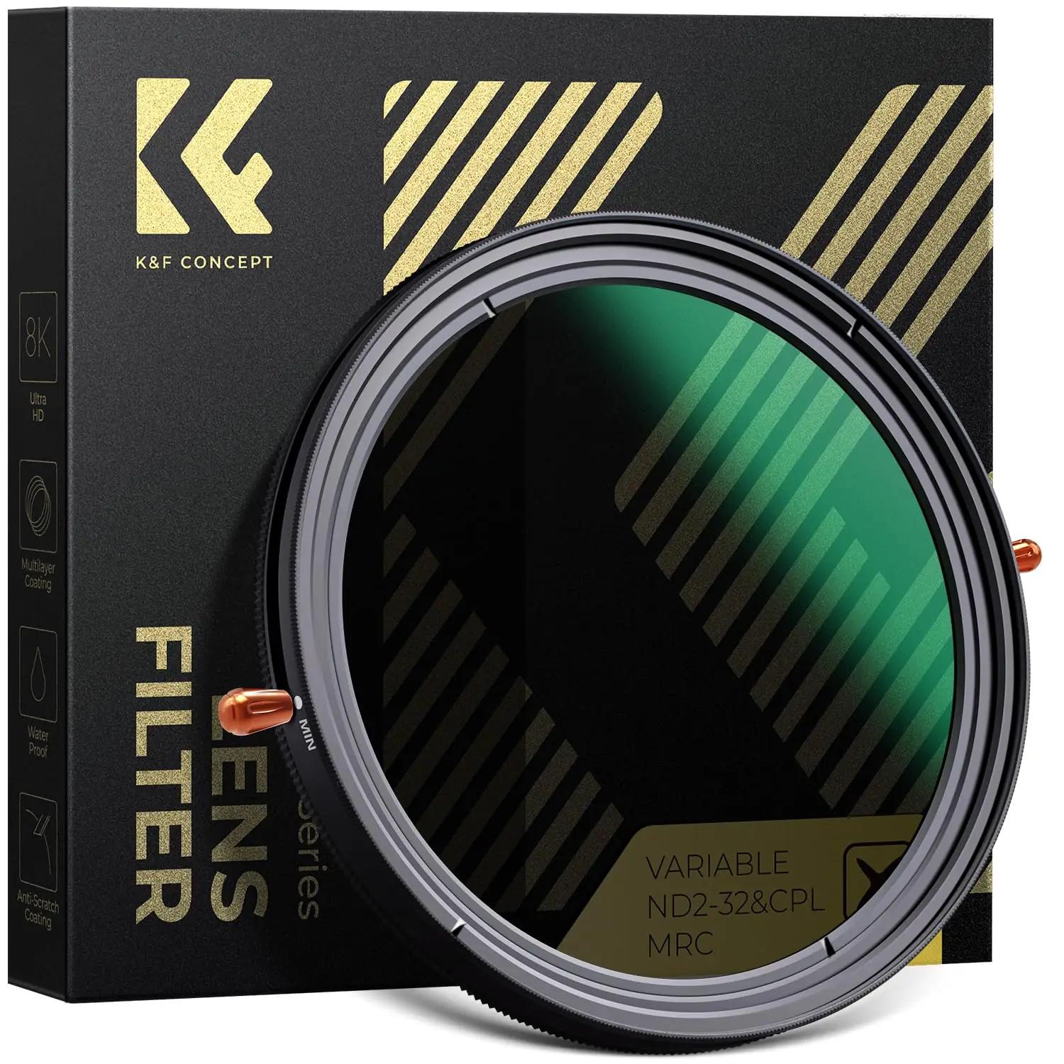 K&F CONCEPT 67mm klaasist polarisatsioon- ja ND-filter