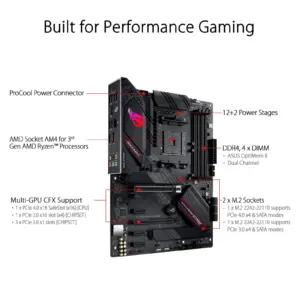 ASUS ROG STRIX B550-F GAMING emaplaadid – detailne lähivaade