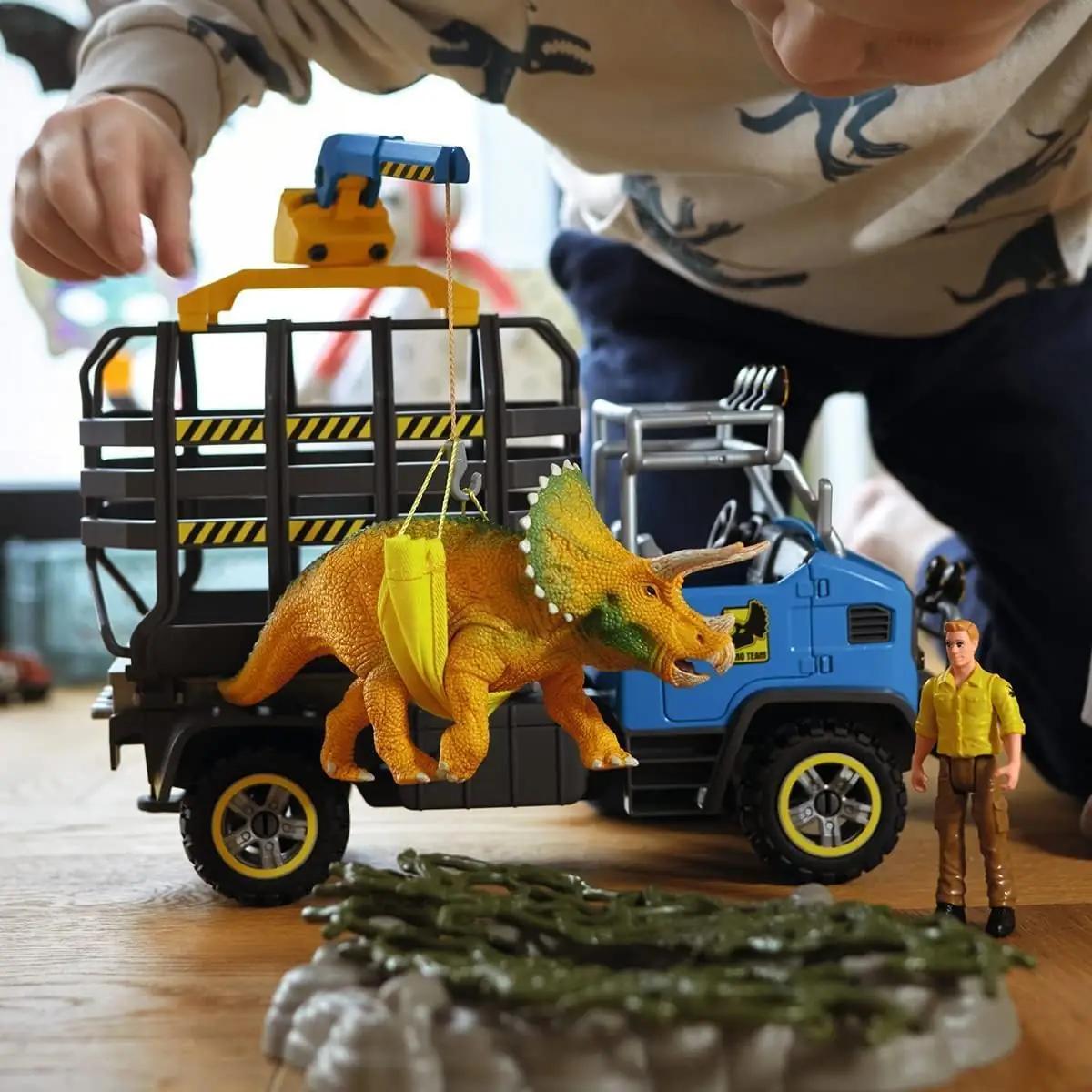 SCHLEICH mängukomplekt laste dino-truck ja aksessuaaridega – pakend ja tarvikud