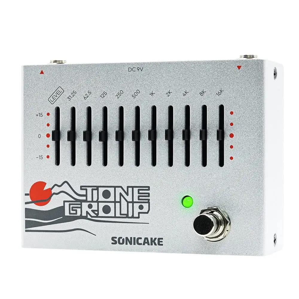 SONICAKE metallist 10-ribaline EQ efektpedal – täpne helikontroll