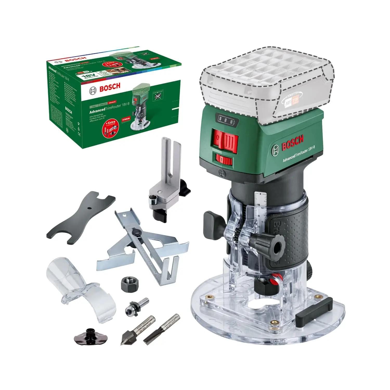 Bosch AdvancedTrimRouter 18V – tugev metallist servafrees