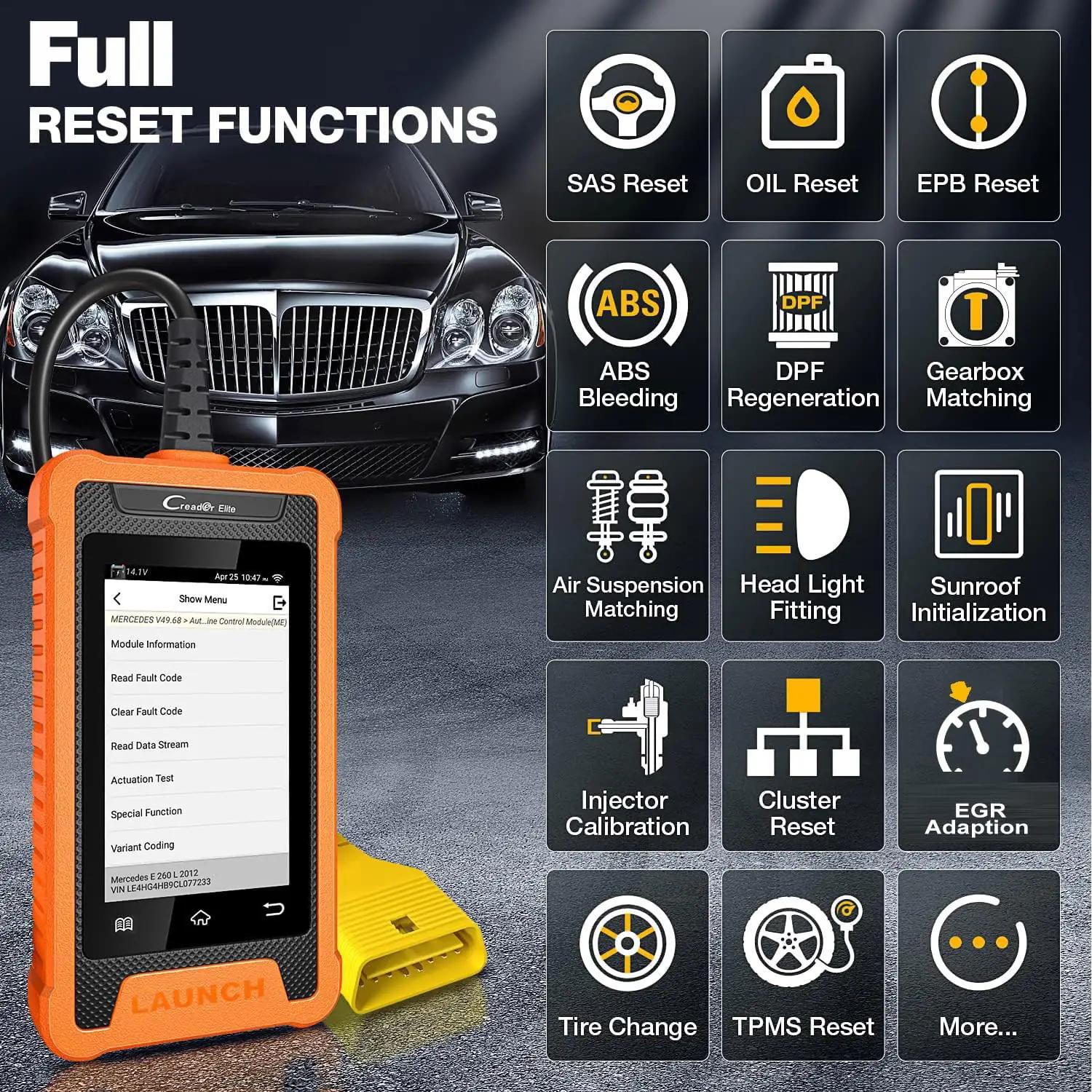 LAUNCH diagnostikaseade YZB05 – obd-ii diagnostikaseadmed – pakend ja tarvikud